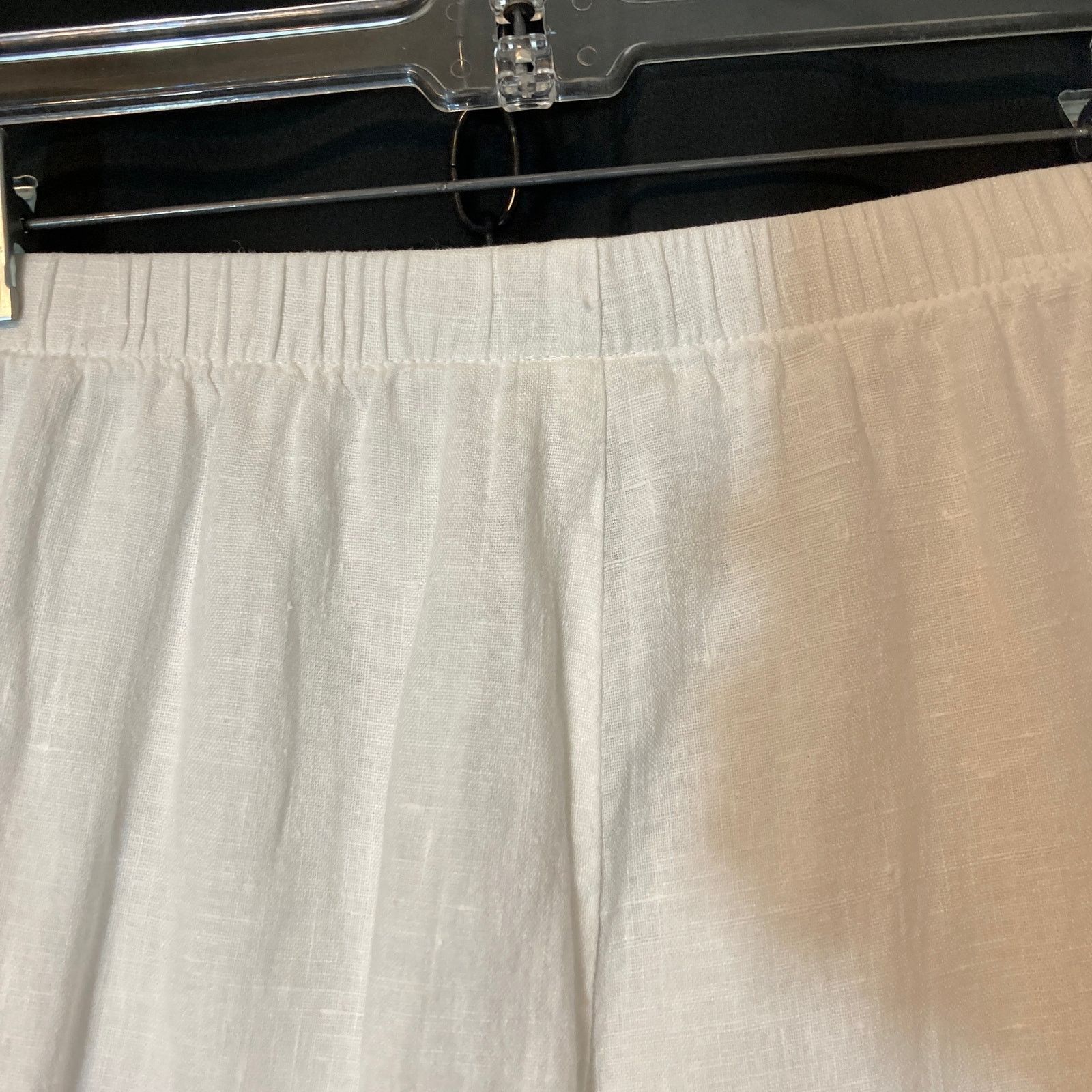 Other Marc Ware Hot Cotton Linen White Pull On Casual Capri Pants Size 38" / US 16 / IT 52 - 8 Thumbnail