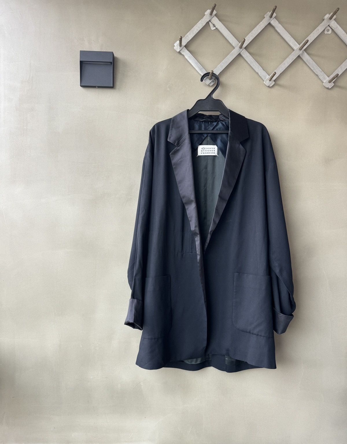 Early Martin Margiela LINE 1 Viscose Wool Silk Black Blazer