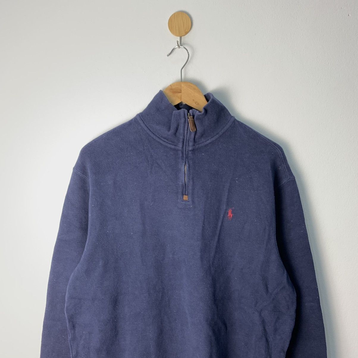 Other Polo Ralph Lauren half zip quarter Navy Sweatshirt Size US L / EU 52-54 / 3 - 5 Thumbnail