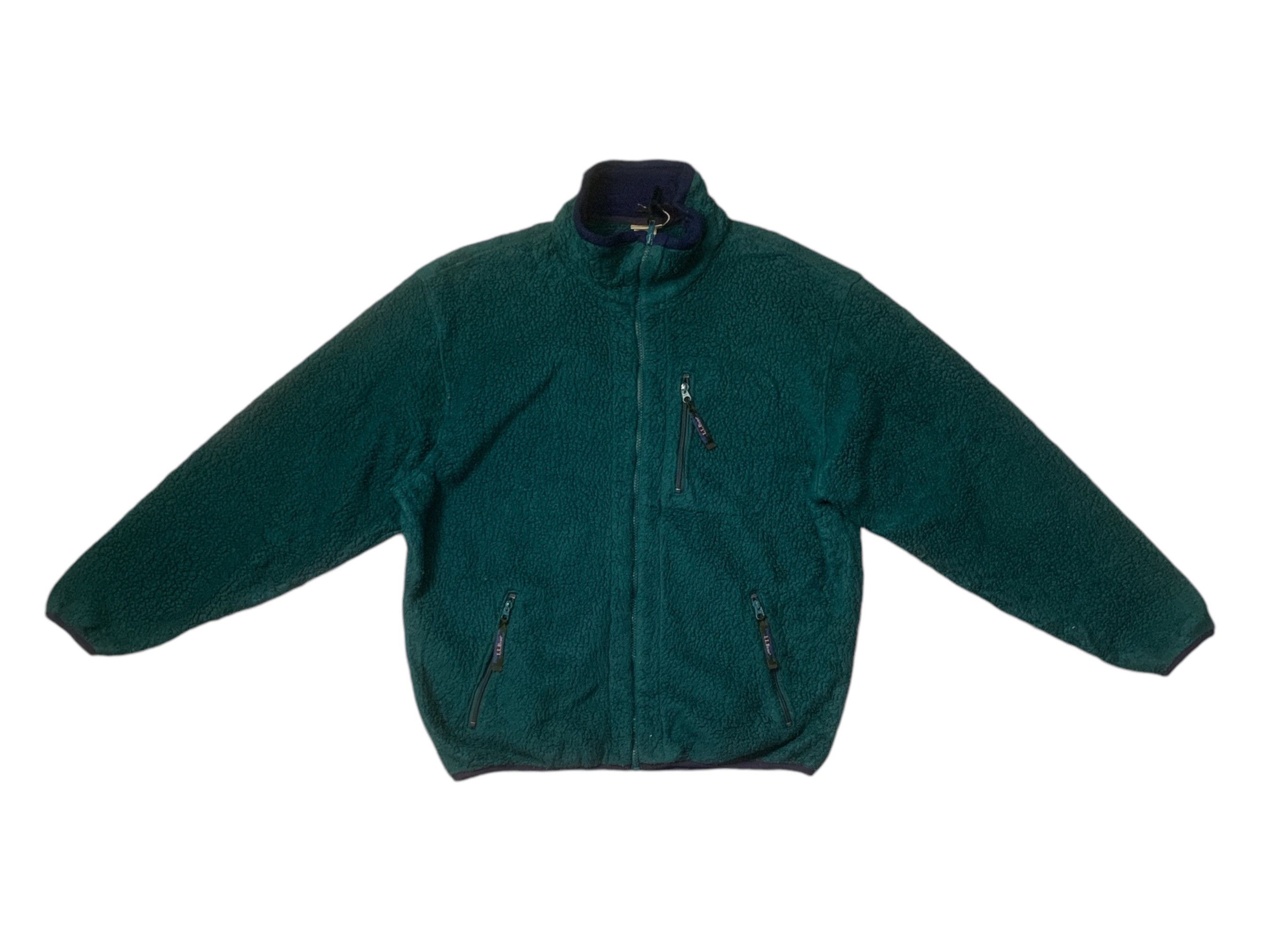 L.L. Bean × Vintage Rare Design Vintage L.L. Bean Freeport Maine Fleece Jackets Size US L / EU 52-54 / 3 - 1 Thumbnail