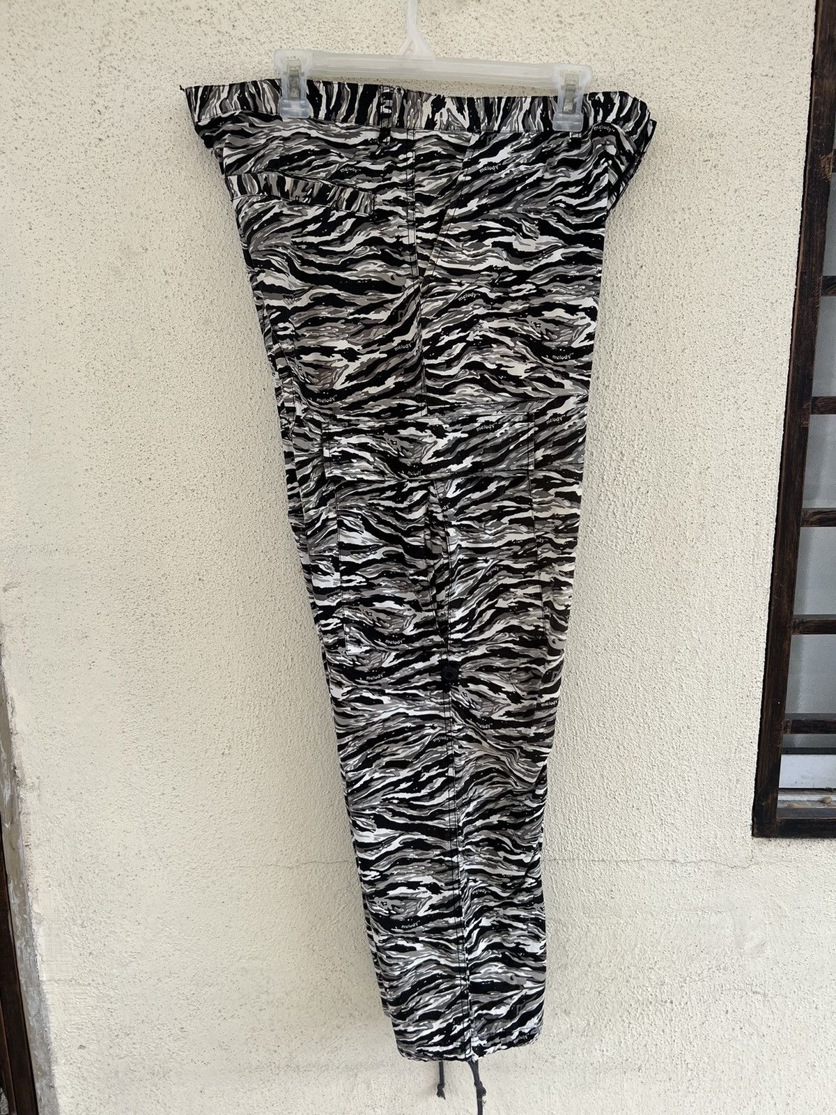 Vintage Melody Japan Drawstring Hem Striped Camo Cargo Trouser Size US 32 / EU 48 - 23 Thumbnail