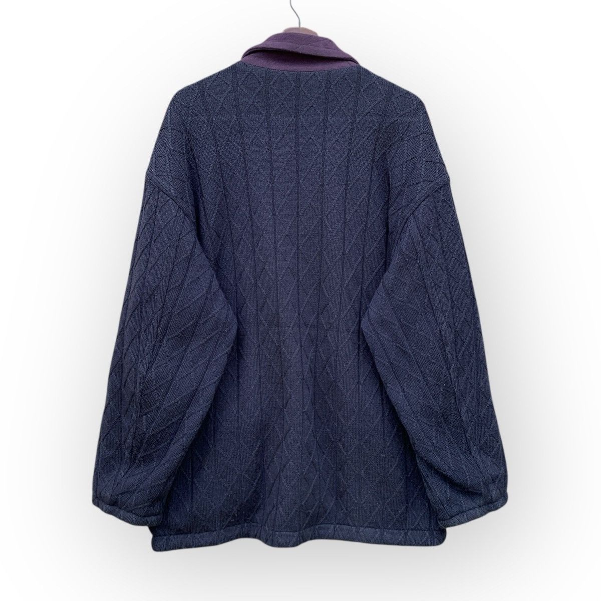 Christian Dior Monsieur VINTAGE CHRISTIAN DIOR MONSIEUR REVERSIBLE WOOL KNIT JACKET Size US XL / EU 56 / 4 - 4 Thumbnail