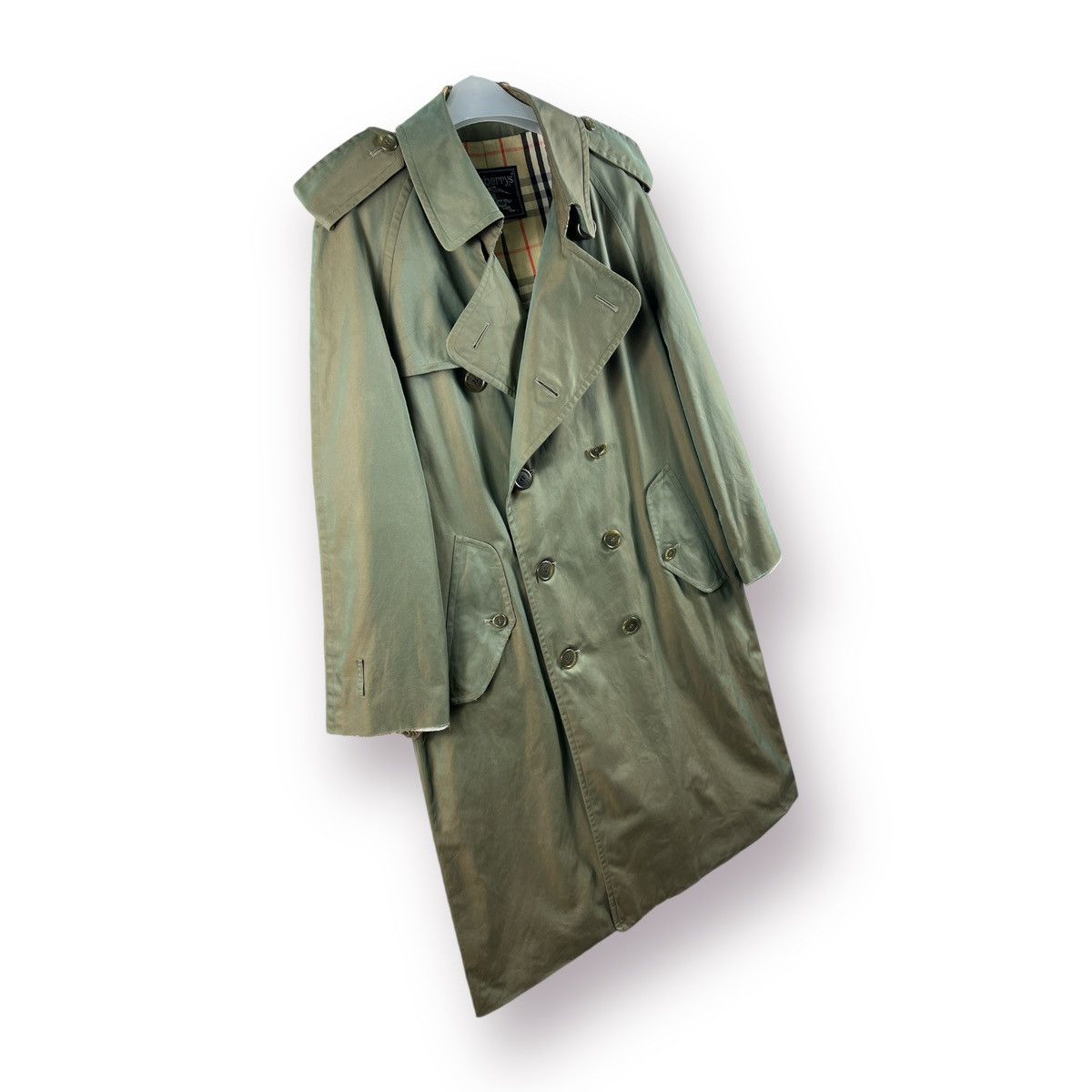 Burberry Prorsum 🔥 VTG DISTRESSED BURBERRYS NOVA CHECKED LUXURY TRENCHCOAT Size US M / EU 48-50 / 2 - 4 Thumbnail