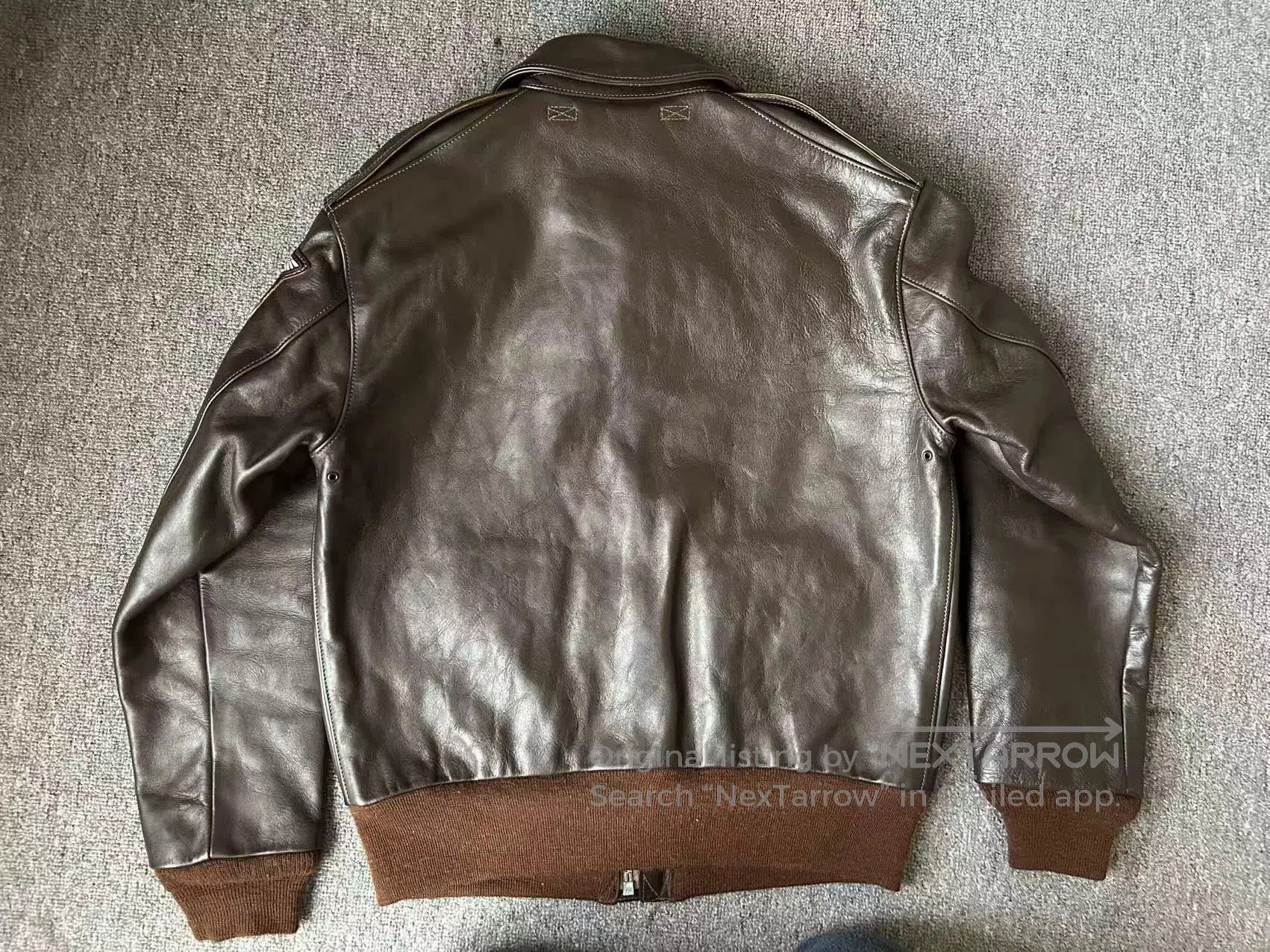 The Real McCoy's real mccoy a2 flight jacket in brown. Size US S / EU 44-46 / 1 - 2 Thumbnail