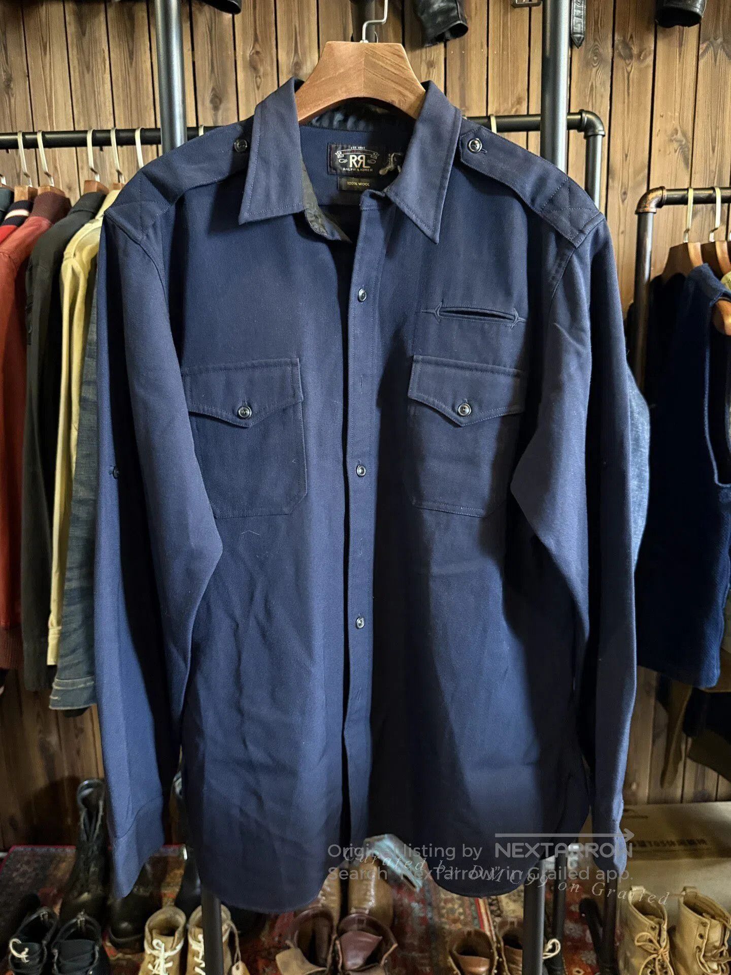 RRL Ralph Lauren RR L Workwear Shirt. Size US L / EU 52-54 / 3 - 1 Thumbnail