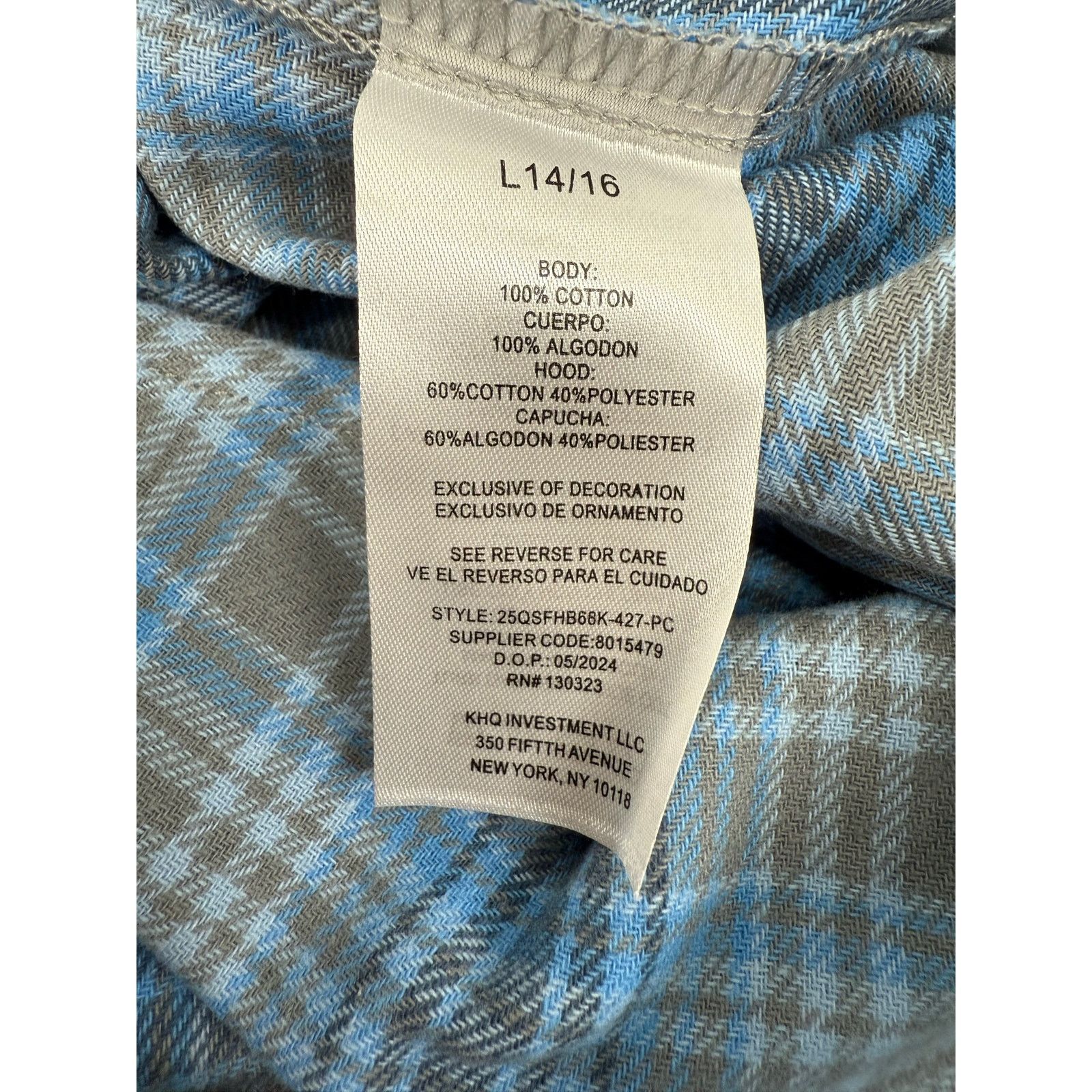 Other NEW Quiksilver Boys Lightweight Flannel Shirt Jacket Hoodie Size US L / EU 52-54 / 3 - 4 Thumbnail