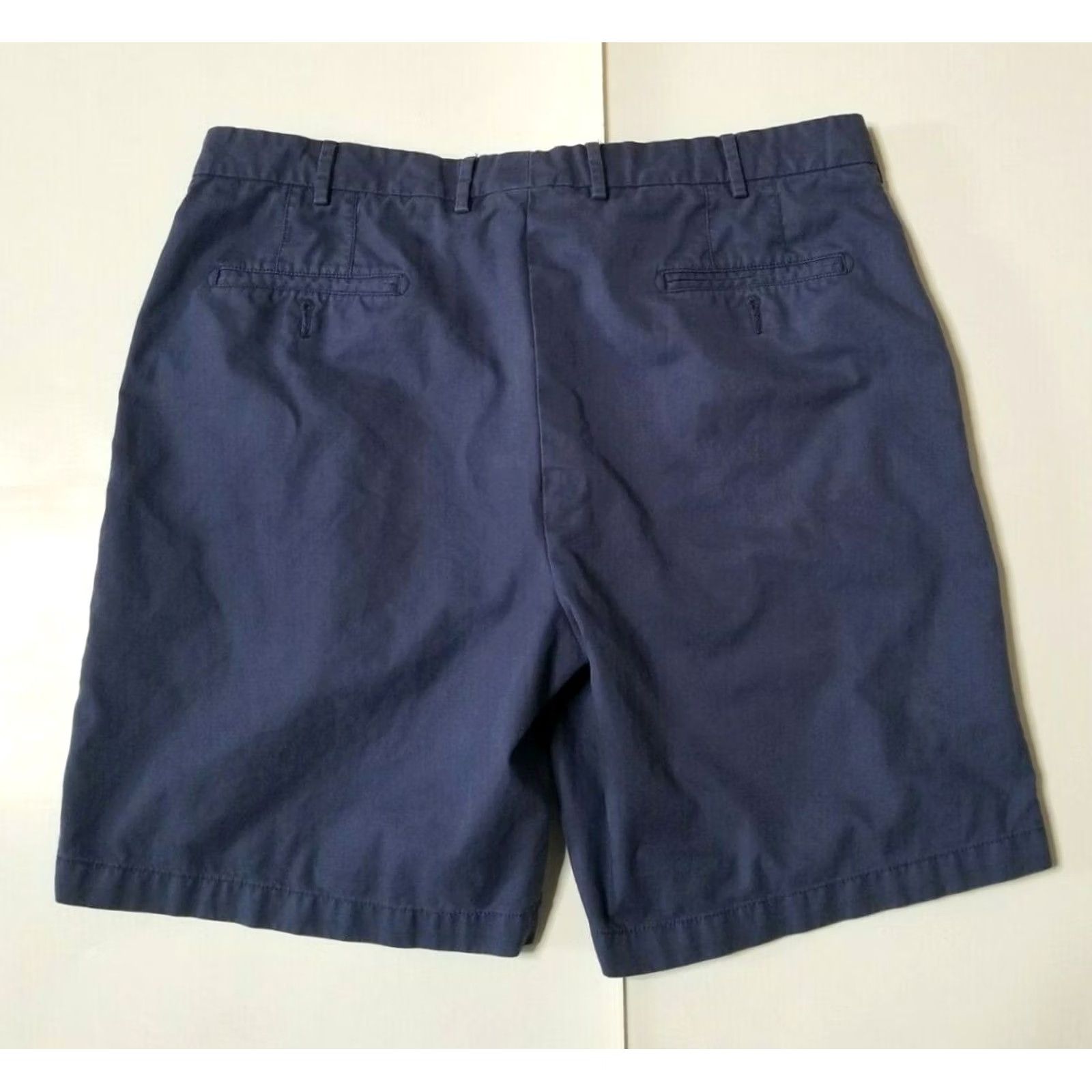 Peter Millar Peter Millar Shorts 100% Pima Cotton Blue Belted Pockets 38 Mens Khaki/Casual Chino Front Flat Front Size US 38 / EU 54 - 2 Thumbnail