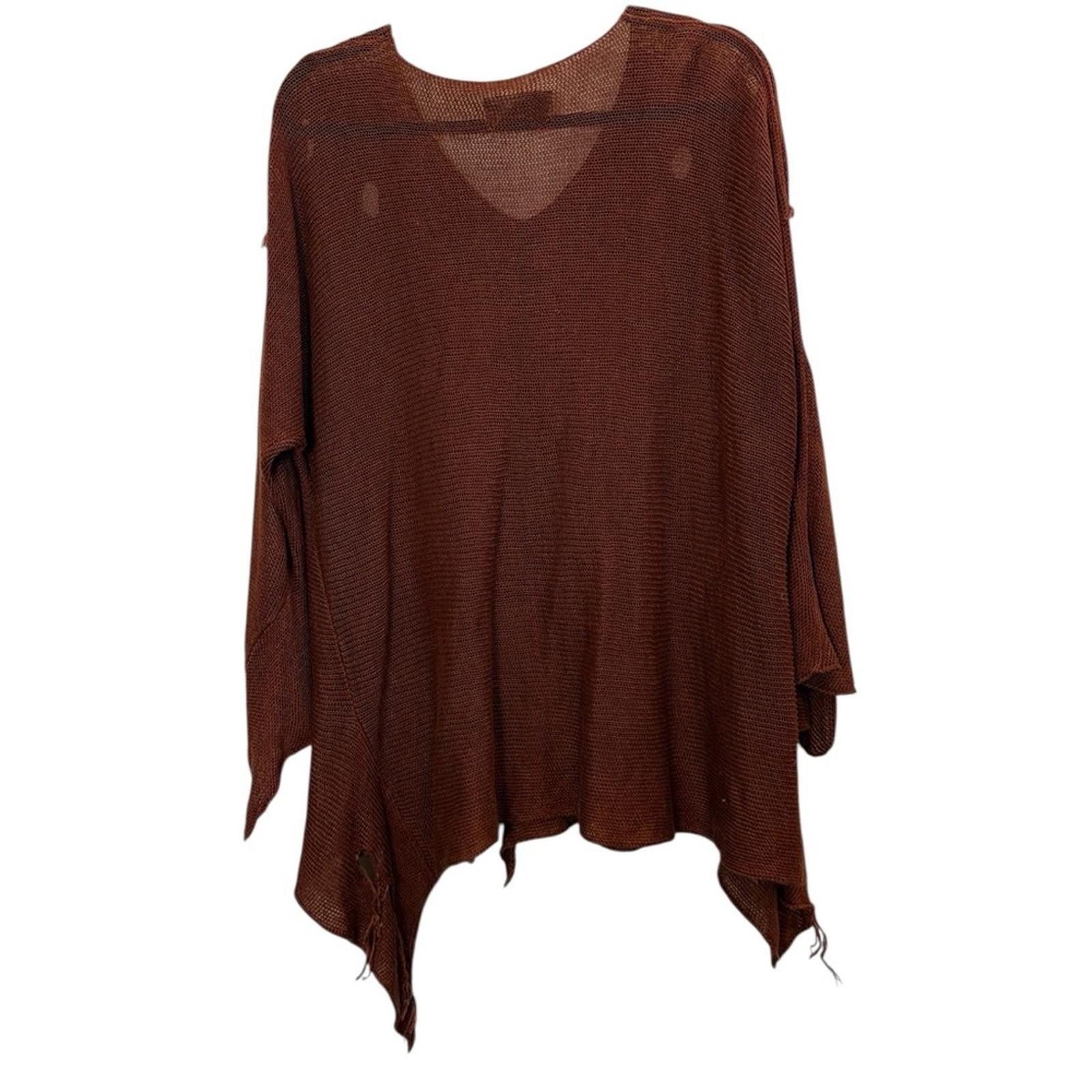 Other Zuza Bart Women’s Linen Thrashed Minimalist Sweater sz S Size S / US 4 / IT 40 - 2 Thumbnail