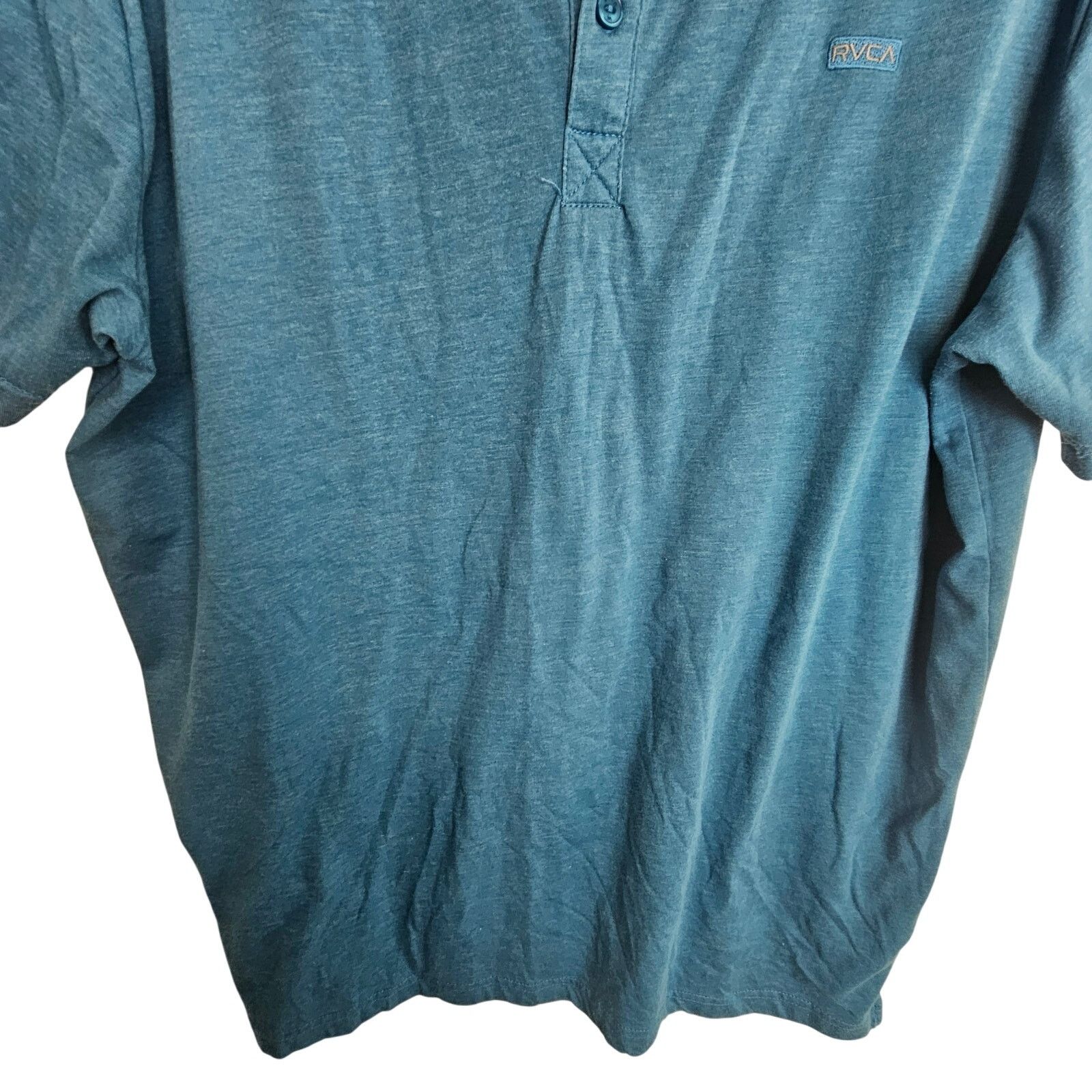 RVCA RVCA Polo Shirt Blue Short Sleeve Top Collared Neck Men XL Size US XL / EU 56 / 4 - 3 Thumbnail