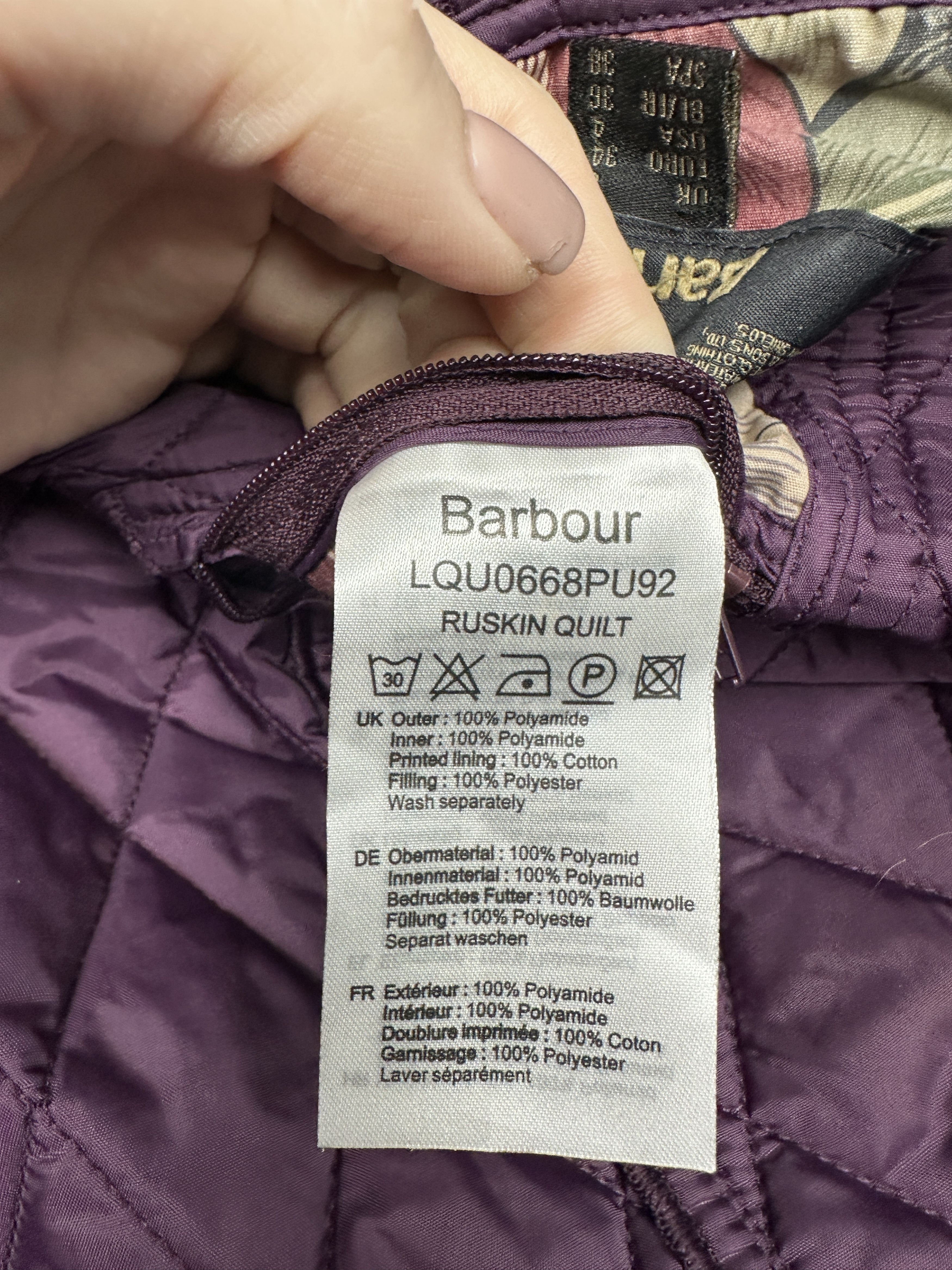Barbour Barbour William Morris Womens Ruskin Quilted Jacket Size S / US 4 / IT 40 - 7 Thumbnail