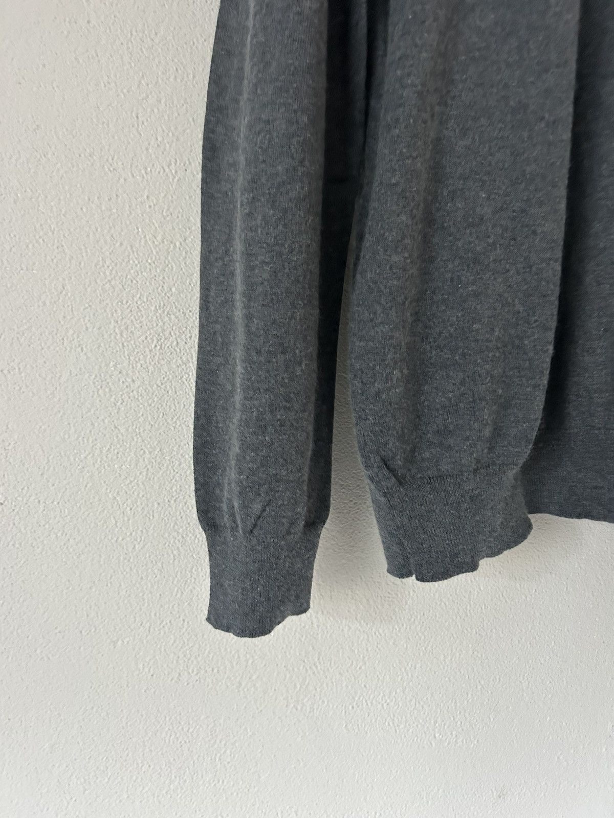 Prada Prada Grey Cashmere Blend Sweater with Loose Neck Tag Size US XL / EU 56 / 4 - 6 Thumbnail