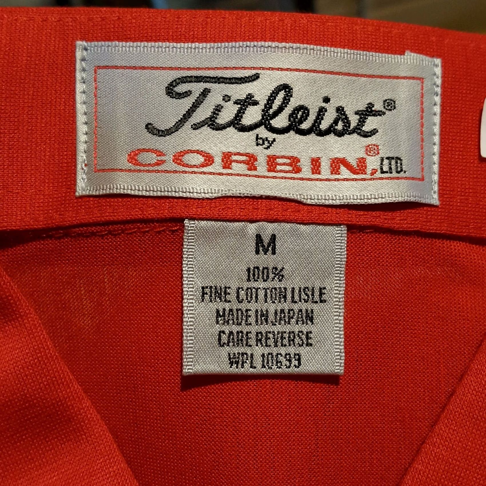 Titleist VINTAGE Titleist Golf Shirt M Red Short Sleeve Collar Polo Mens Regular Button Size US M / EU 48-50 / 2 - 6 Thumbnail