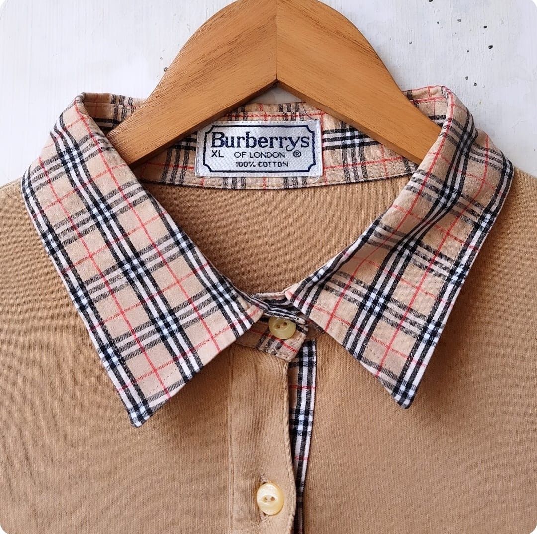 Burberry × Burberry Prorsum × Vintage Vintage 90s Burberrys Polo Shirt Size US L / EU 52-54 / 3 - 6 Thumbnail