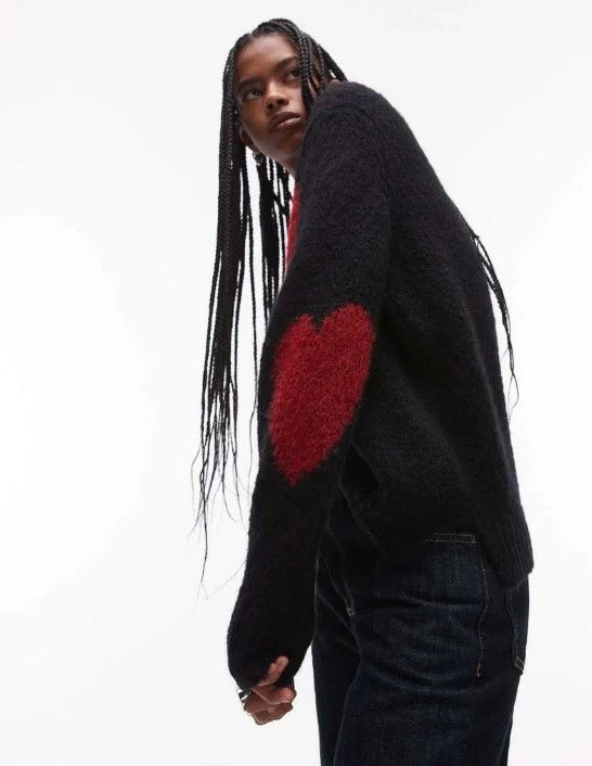 Allsaints AllSaints Luvheart crew neck wool/alpaca jumper. Size XS / US 0-2 / IT 36-38 - 2 Thumbnail