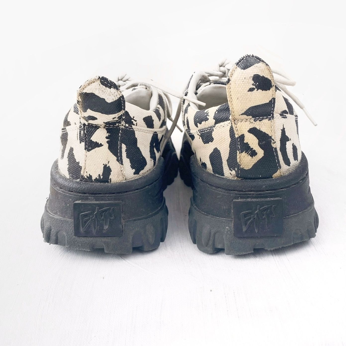 Eytys Angel Leopard/Serengeti Print Lug Sole Sneaker