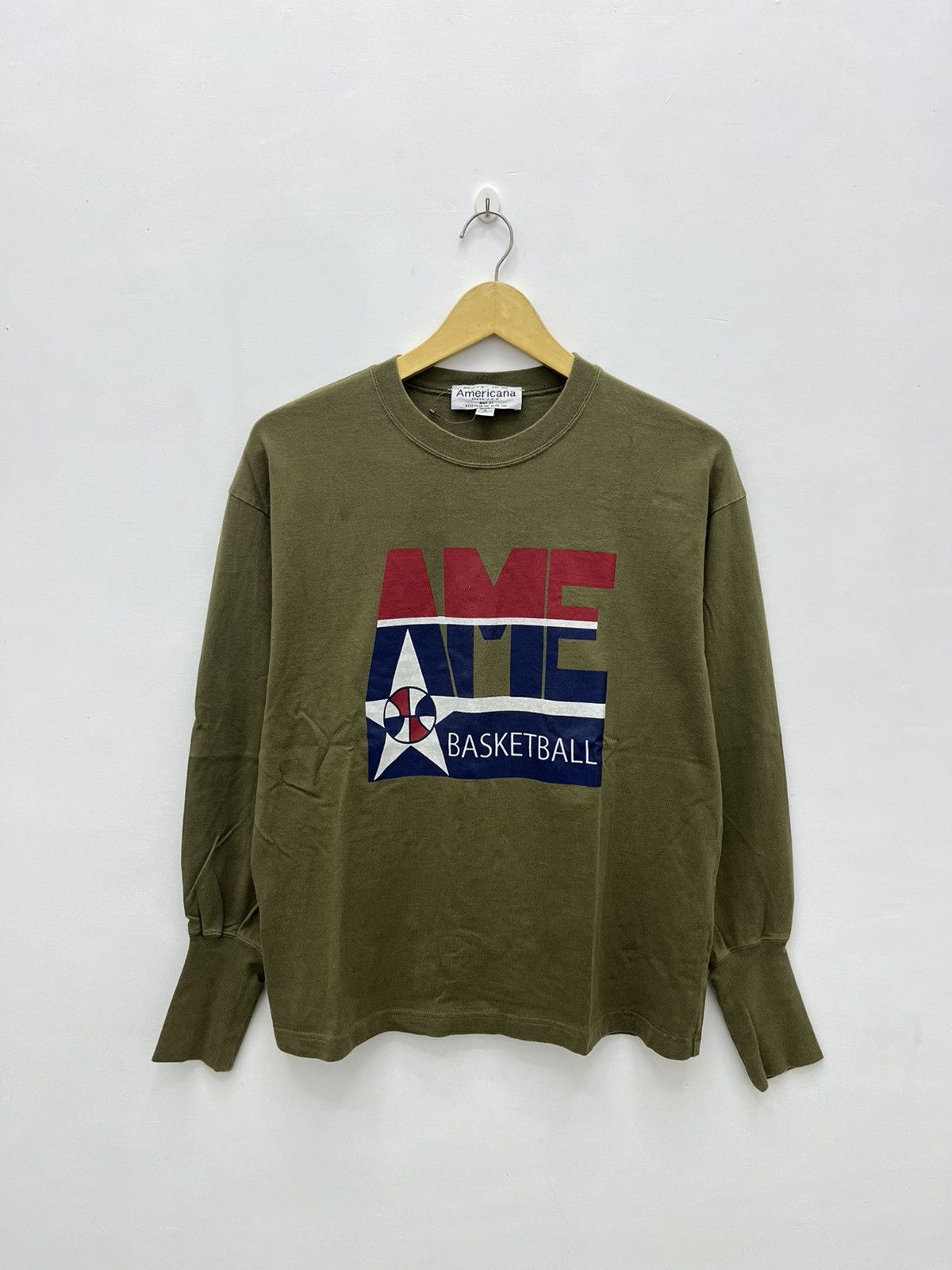 Japanese Brand Americana Tokyo AME Graphic Japanese Oversized Long Sleeve Size US M / EU 48-50 / 2 - 2 Thumbnail
