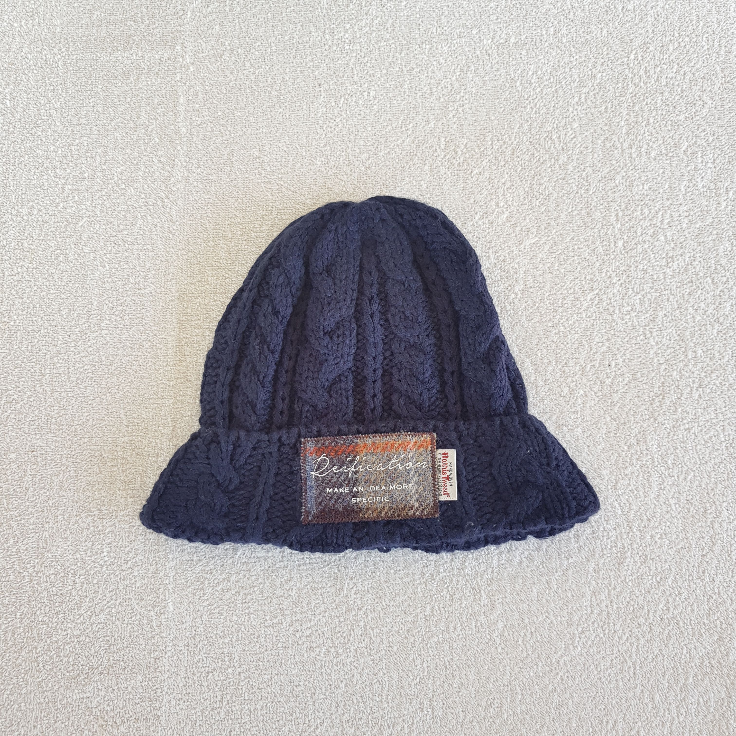 Harris Tweed Vintage Harris Tweed Beanie Cable Knit Crochet Snow Caps Hat Size ONE SIZE - 5 Thumbnail