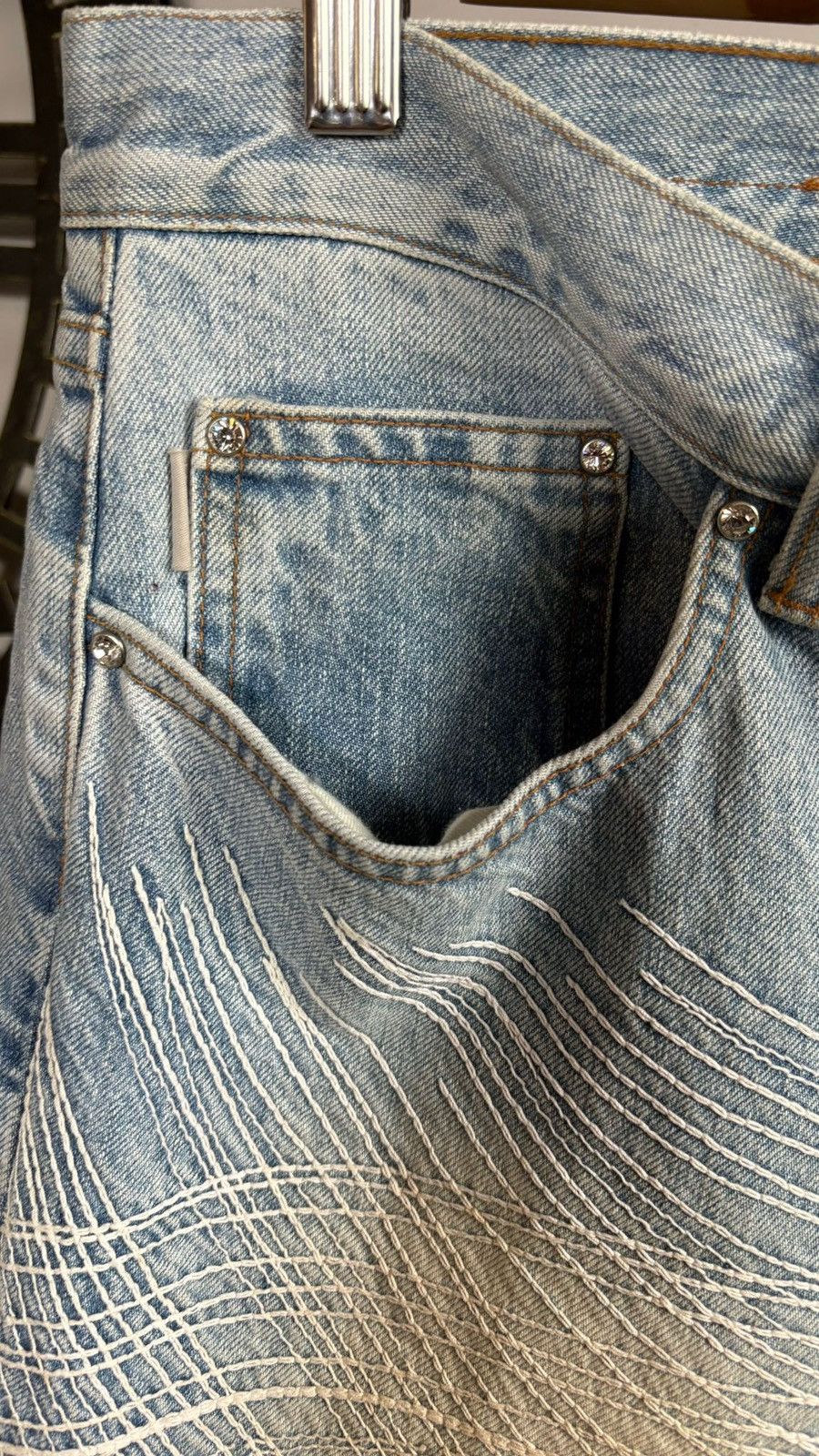 Iceberg [ARCHIVE] Iceberg Gilmar Embroidered Jeans - NWT - Size 31 Size 31" - 12 Thumbnail