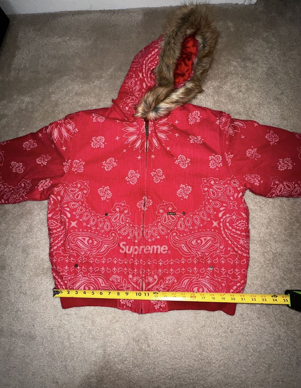 Supreme Supreme Bandana Jacquard Denim Hooded Work Jacket Size US L / EU 52-54 / 3 - 4 Thumbnail