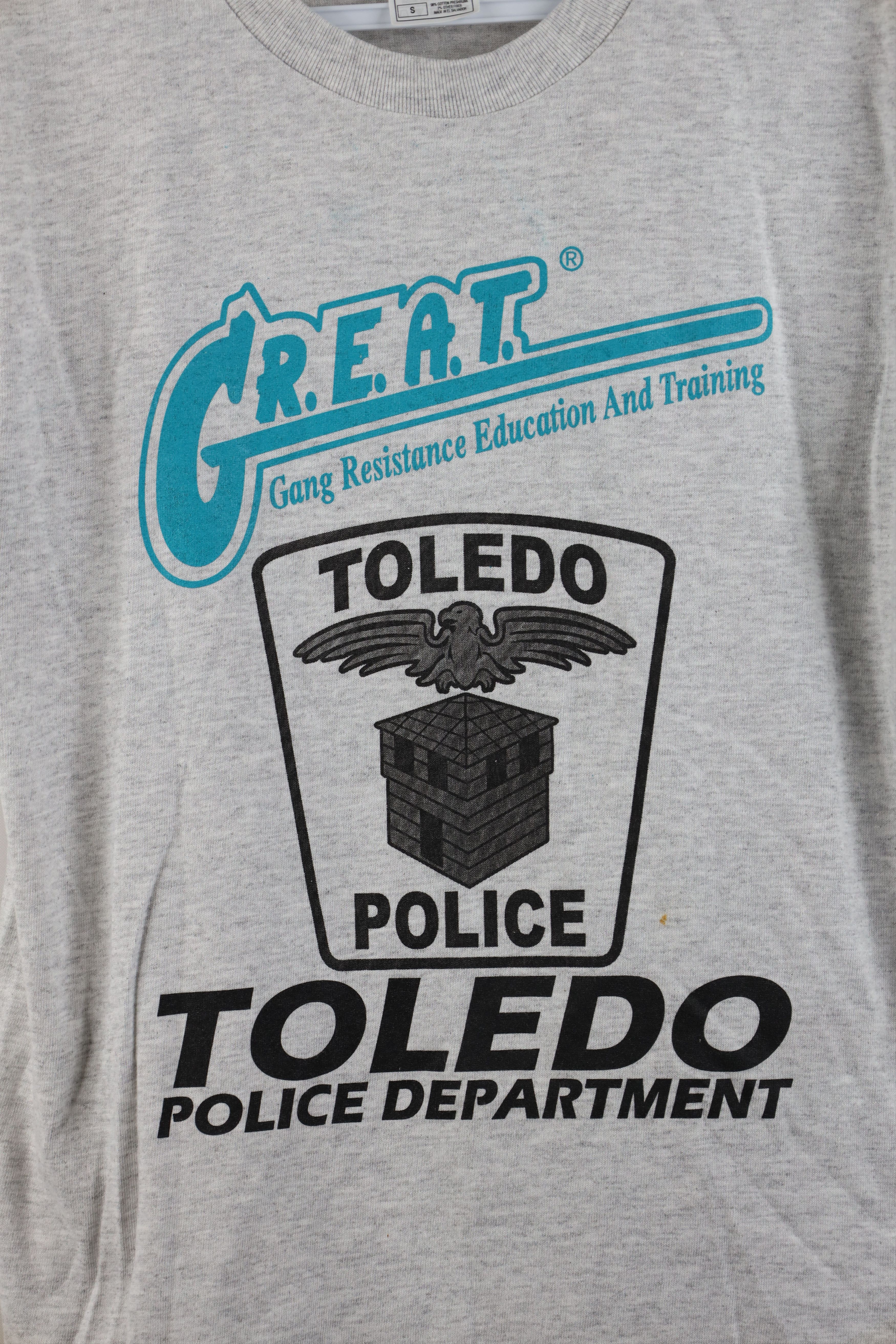 Vintage Vintage 90s Gang Resistance Toledo Ohio Police T-Shirt Gray Size US S / EU 44-46 / 1 - 4 Thumbnail