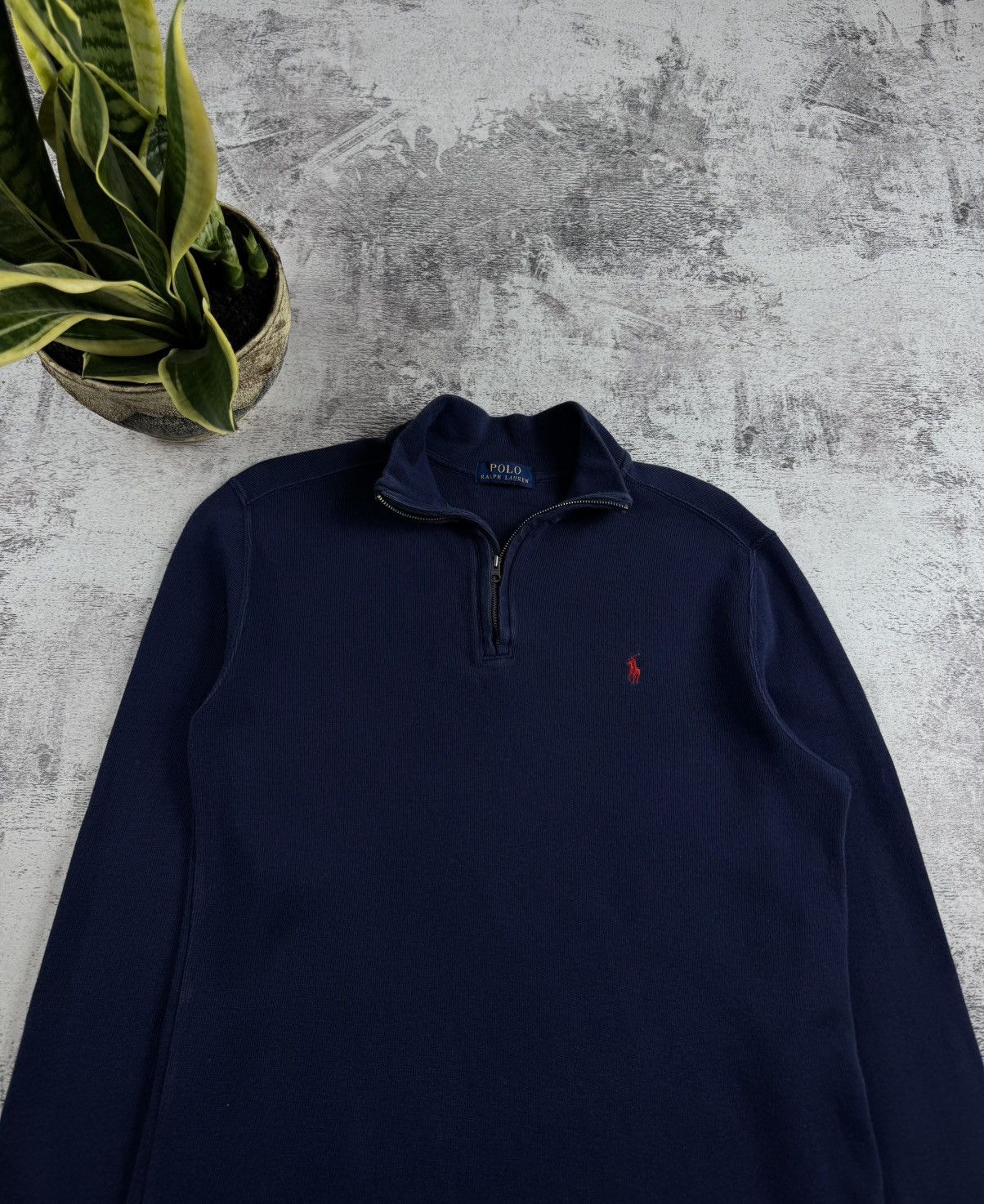 Polo Ralph Lauren Vintage Polo Ralph Lauren PRL Blue Retro 1/3 1/4 Zip Sweatshirt Hoodie Pullover Size US S / EU 44-46 / 1 - 4 Thumbnail