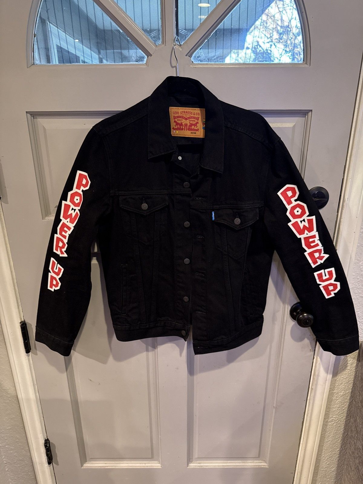 Levi's Levi’s x Super Mario Power Up Denim Trucker Jacket Size US M / EU 48-50 / 2 - 1 Thumbnail