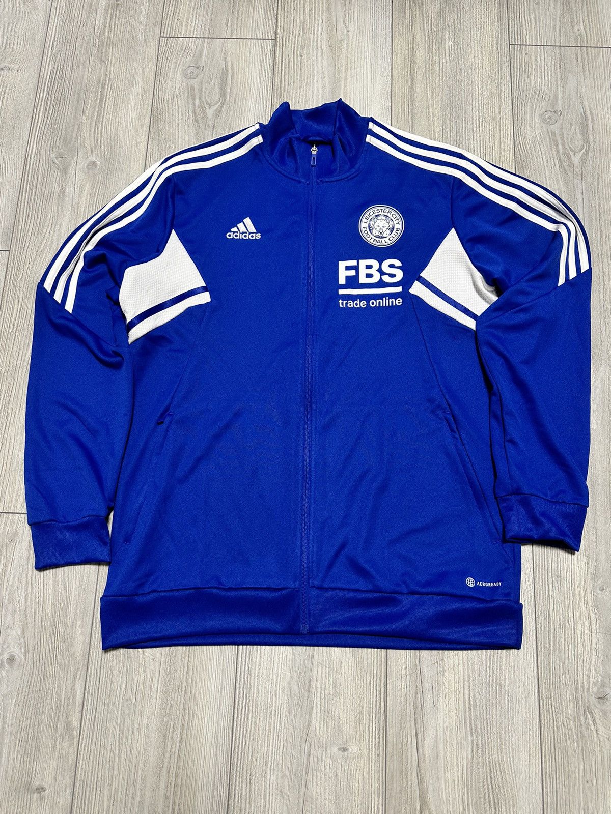 Adidas ADIDAS LEICESTER CITY FC 2022 LONGSLEEVE JACKET Size US XL / EU 56 / 4 - 1 Thumbnail
