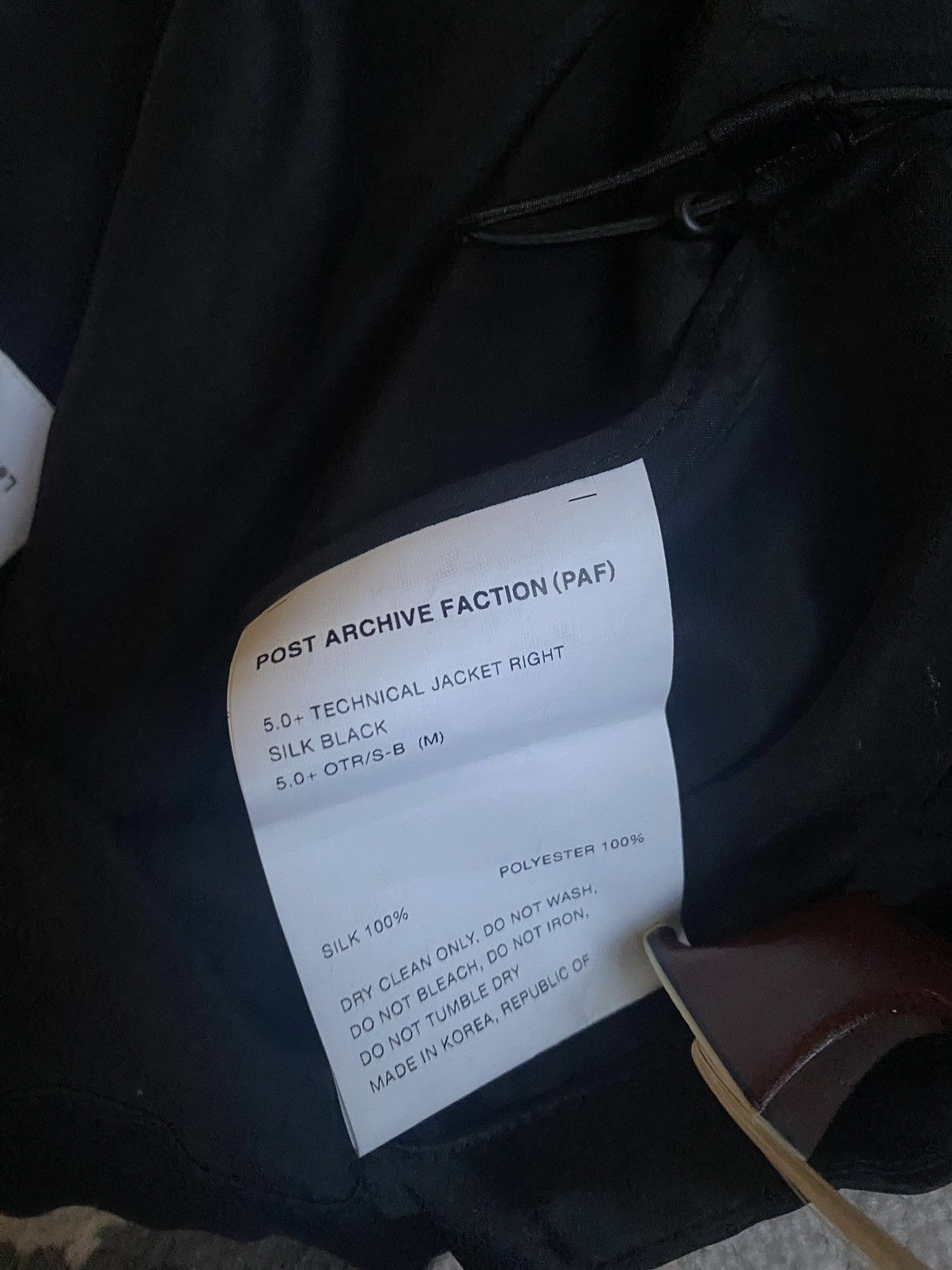 POST ARCHIVE FACTION (PAF) Post Archive Faction 5.0+ silk zip up Size US S / EU 44-46 / 1 - 5 Thumbnail