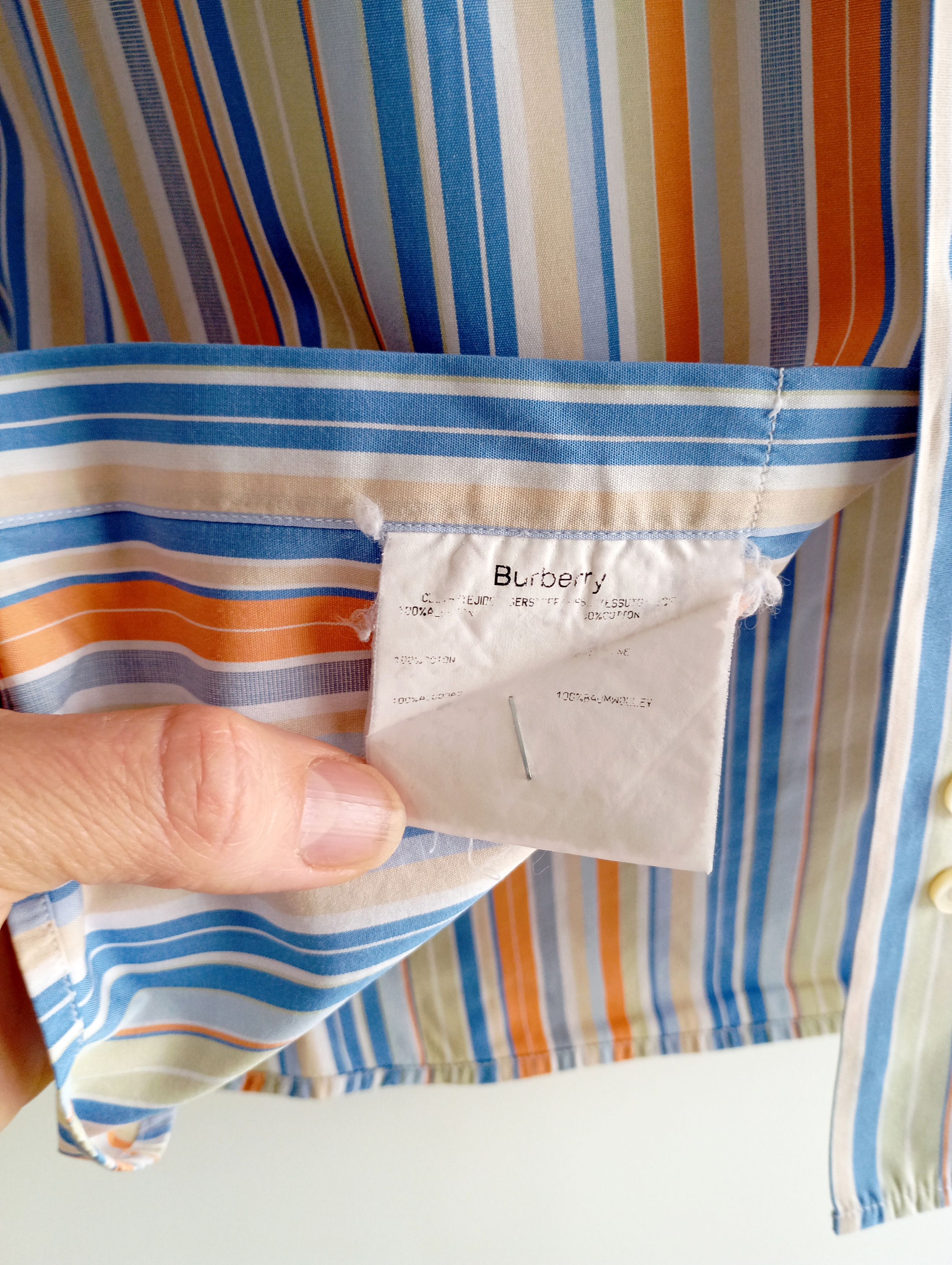 Burberry Burberry shirt summer striped short sleeve size M Size US M / EU 48-50 / 2 - 7 Thumbnail