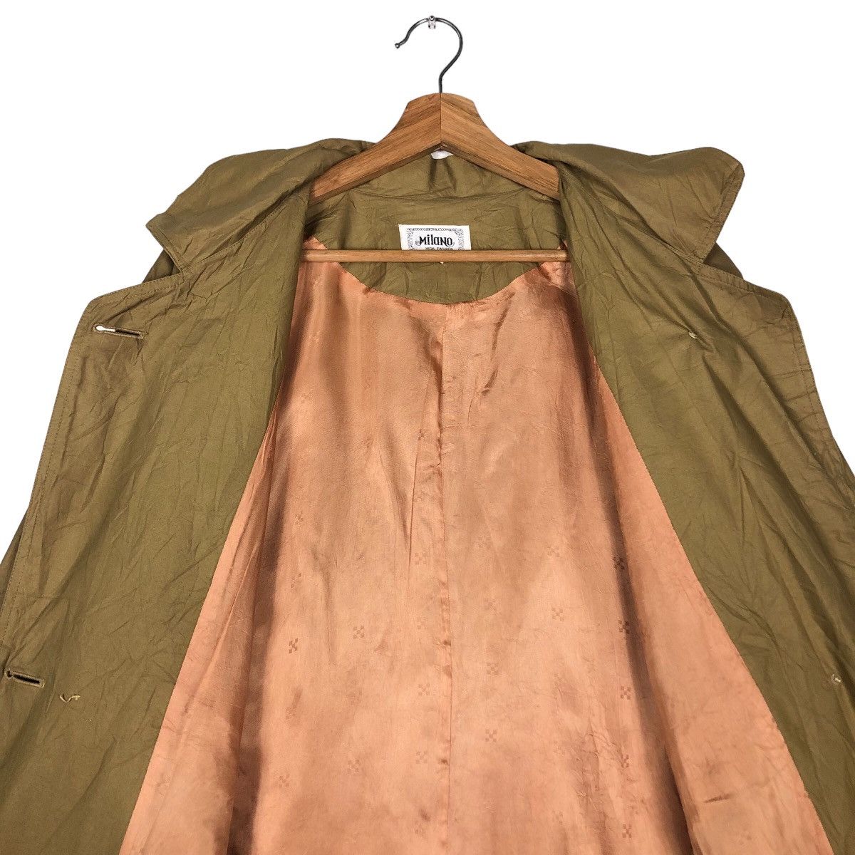 Japanese Brand 🔥Rich Brown Vintage Long Jacket Fly Coats Milano Japan Size US S / EU 44-46 / 1 - 14 Thumbnail