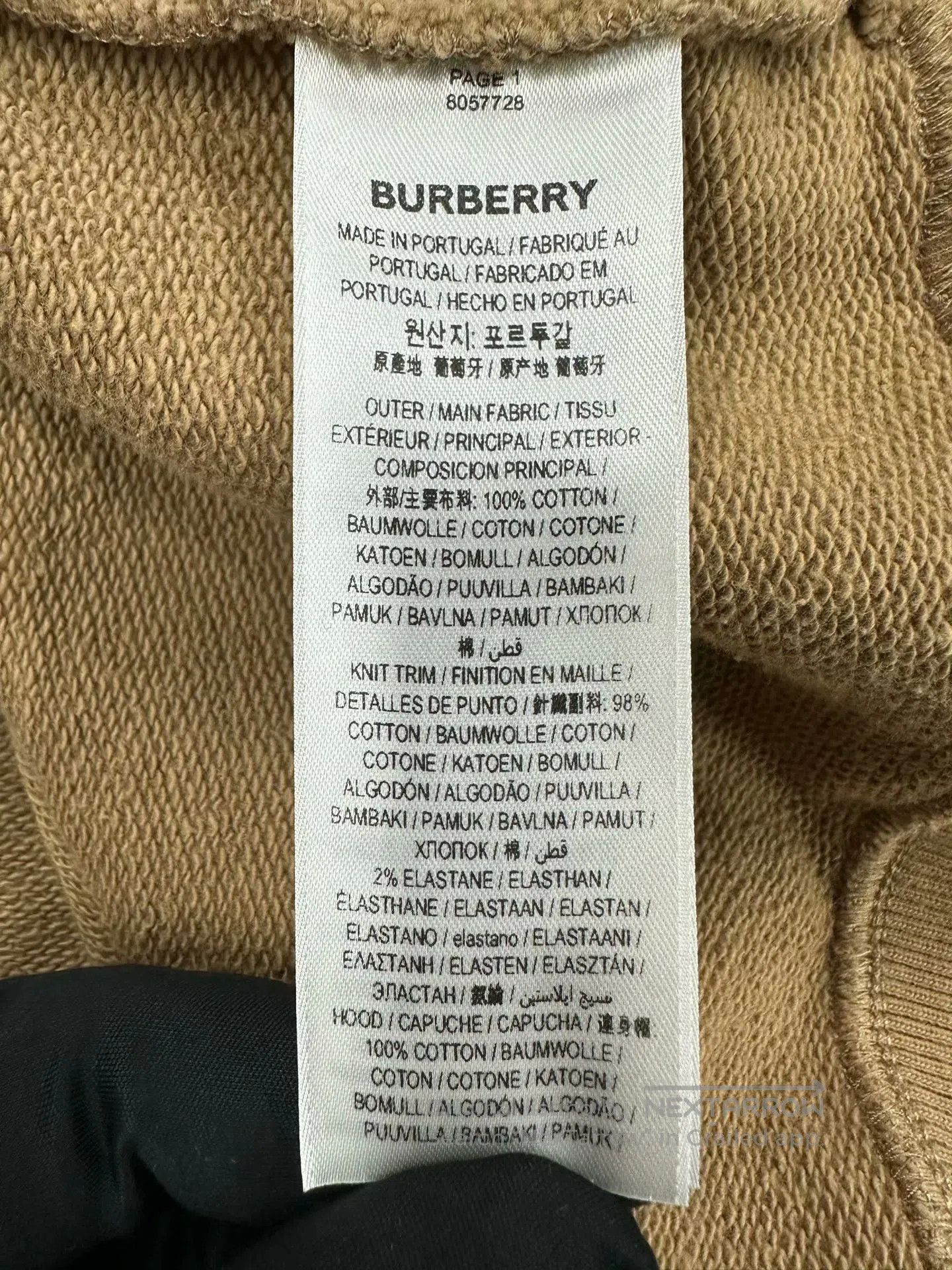 Burberry Burberry Khaki Classic Plaid Hooded Sweatshirt| Size US L / EU 52-54 / 3 - 4 Thumbnail
