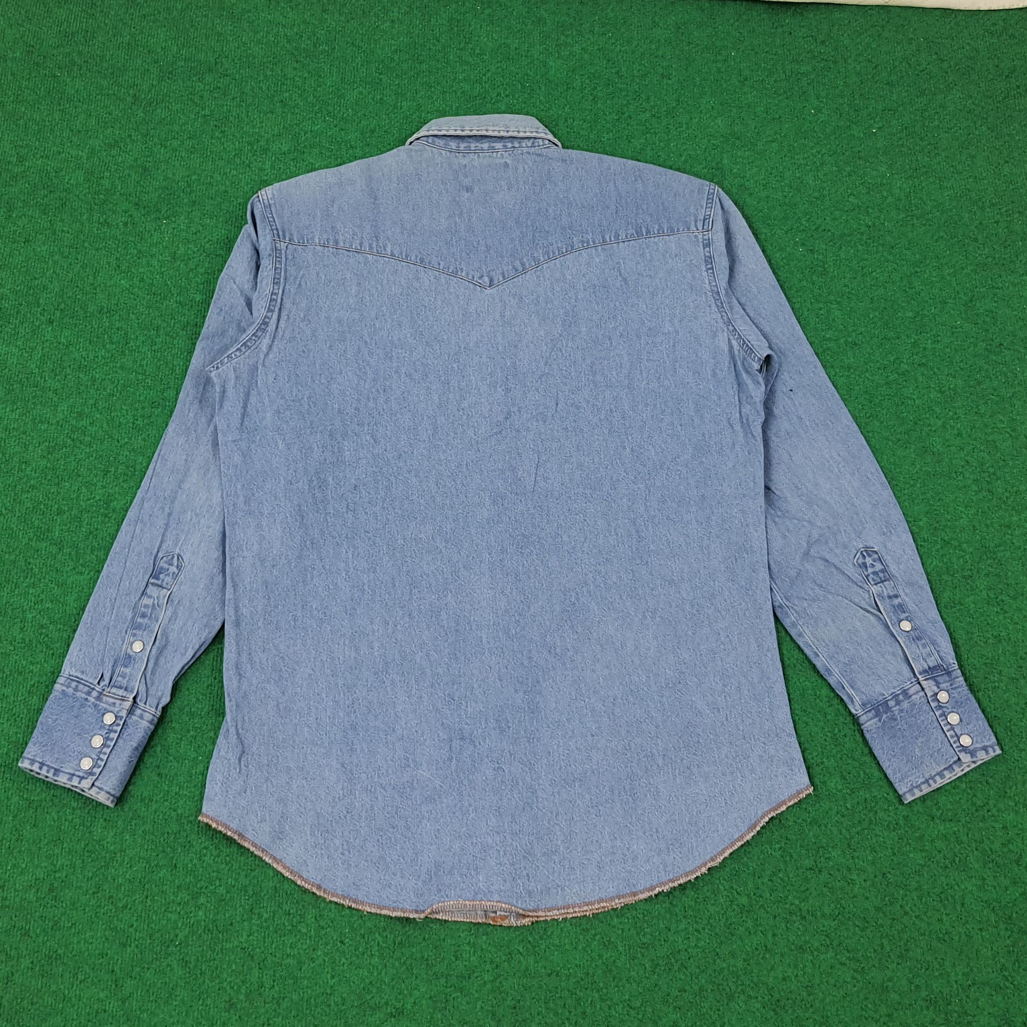 Vintage × Wrangler Vintage Wrangler Denim Button Up Shirt C219N8 Size US M / EU 48-50 / 2 - 4 Thumbnail