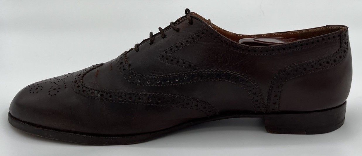 Polo Ralph Lauren Polo Ralph Lauren Brown Leather Wingtip Oxfords Size 10.5D Size US 10.5 / EU 43-44 - 8 Thumbnail