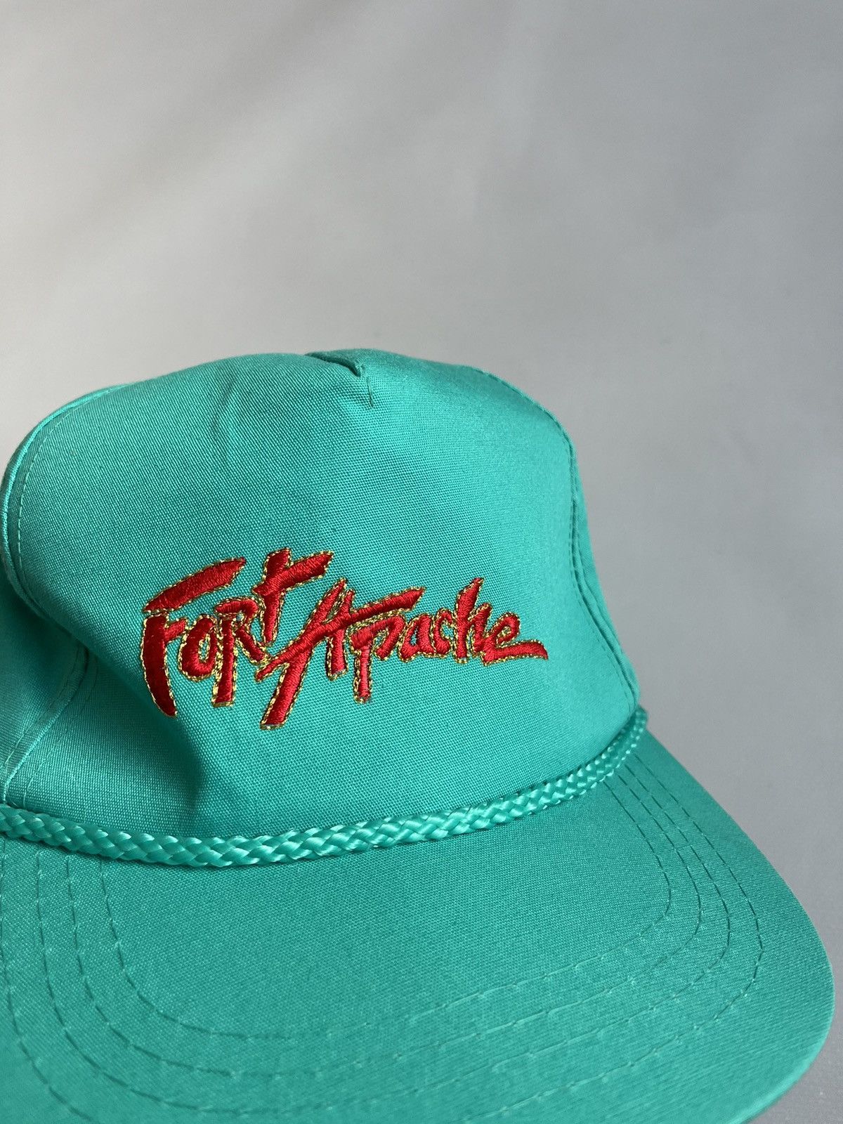 Other Vintage 90s Fort Apache Showcase Yupoong Turquoise Hat Cap Size ONE SIZE - 3 Thumbnail