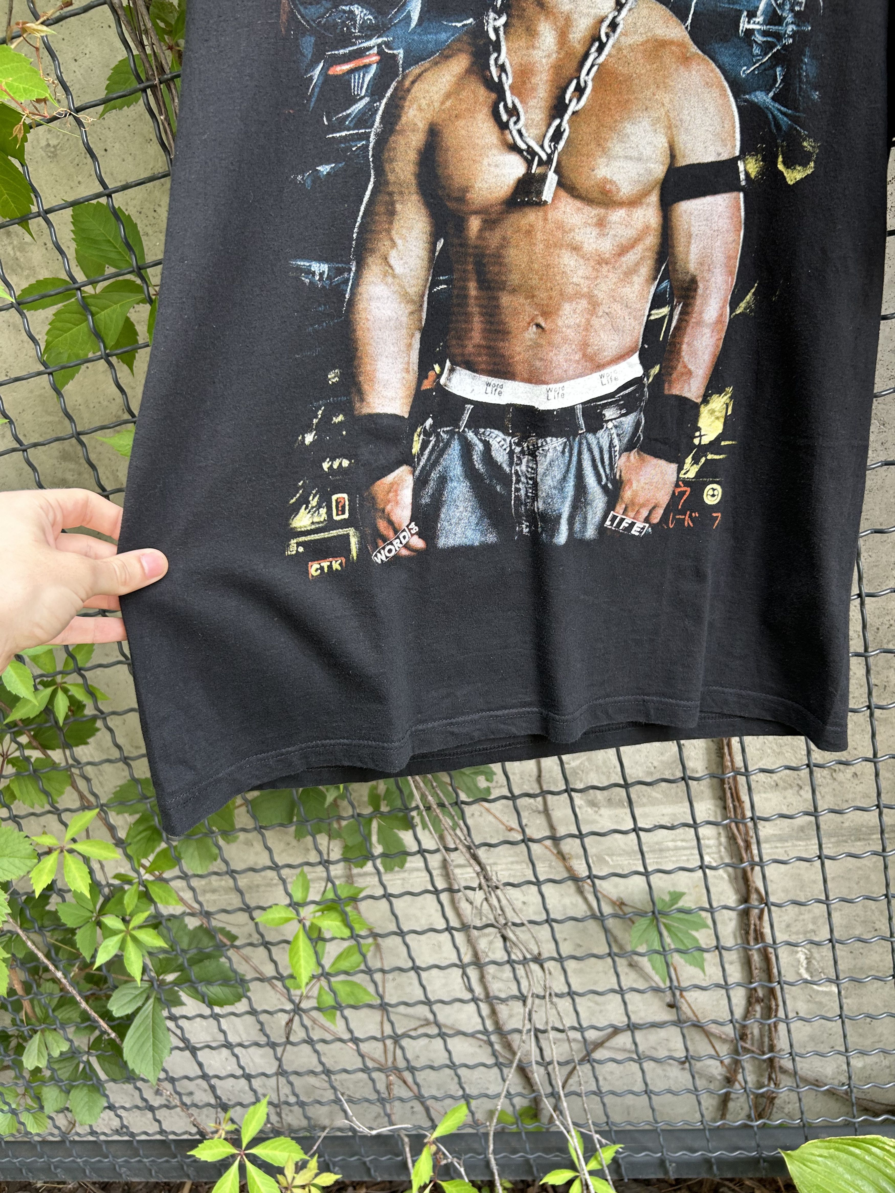 WWE Vintage 90s John Cena 54 WWE Wrestling T-shirt Size US L / EU 52-54 / 3 - 9 Thumbnail
