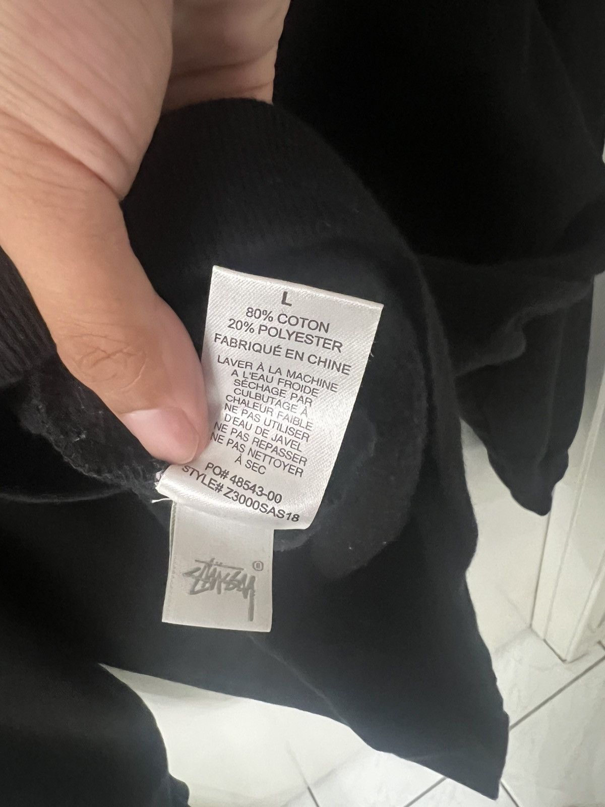 Stussy Stussy service black crewneck sweater Size US L / EU 52-54 / 3 - 6 Thumbnail
