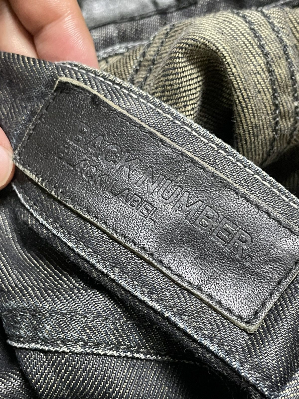 Japanese Brand × Vintage Back Number Distressed Denim Ripped Jeans (117) Size US 35 - 10 Thumbnail