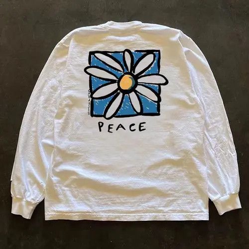 Japanese Brand × Vintage Floral print white street style long sleeve tee Size US L / EU 52-54 / 3 - 3 Thumbnail