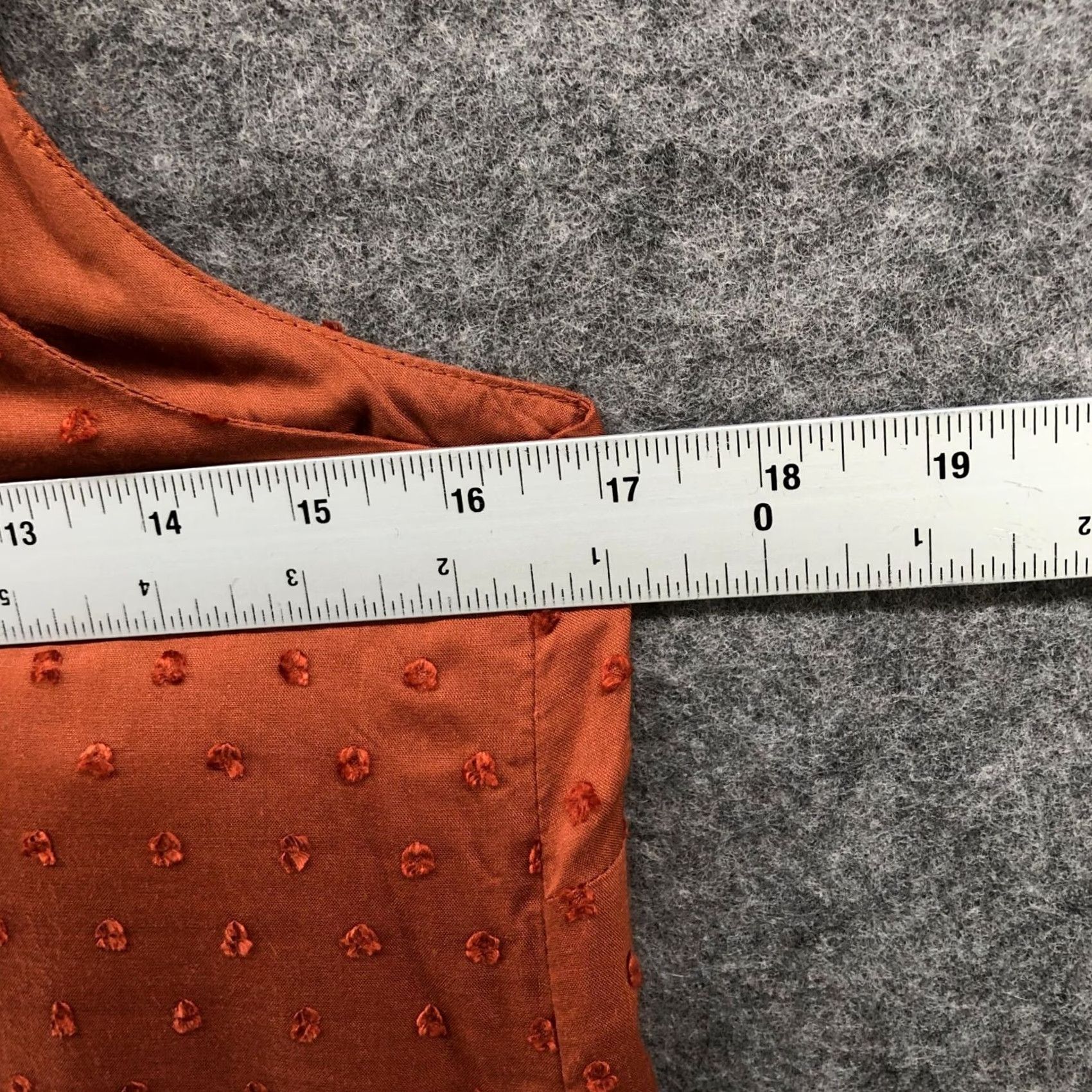 Loft NWT Loft Cami Dress XS Swing Swiss Dot Tan Terracotta Knee Length Relaxed Size XS / US 0-2 / IT 36-38 - 7 Thumbnail