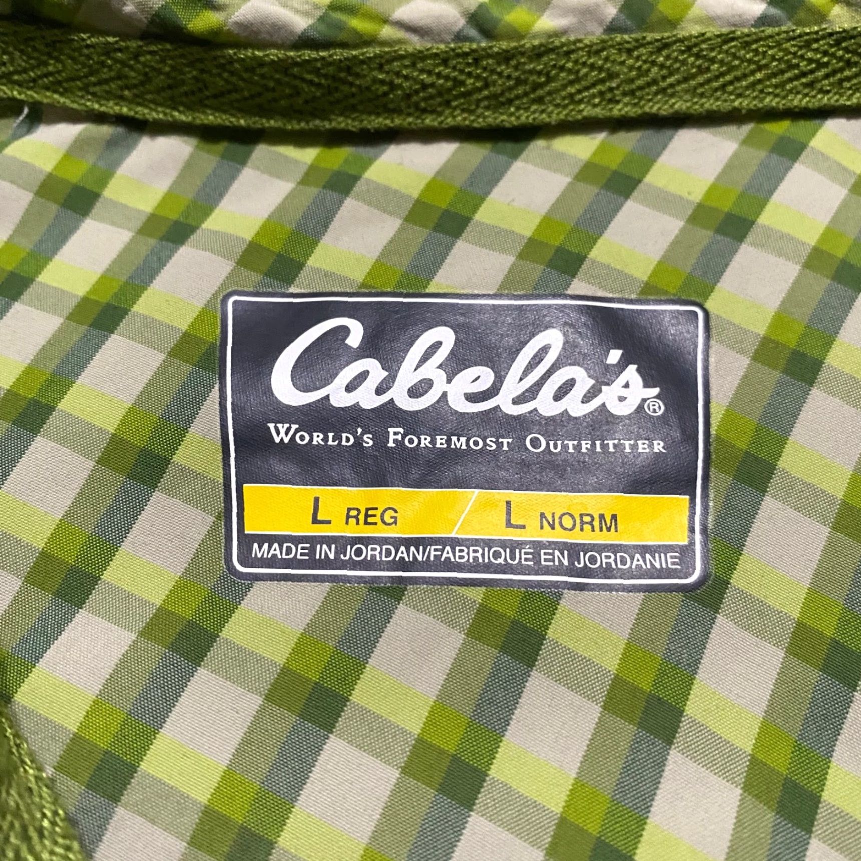Vintage Cabela's Mens Large Shirt Green Plaid Short Sleeve Button-Front Outdoor Hiking Size US L / EU 52-54 / 3 - 3 Thumbnail