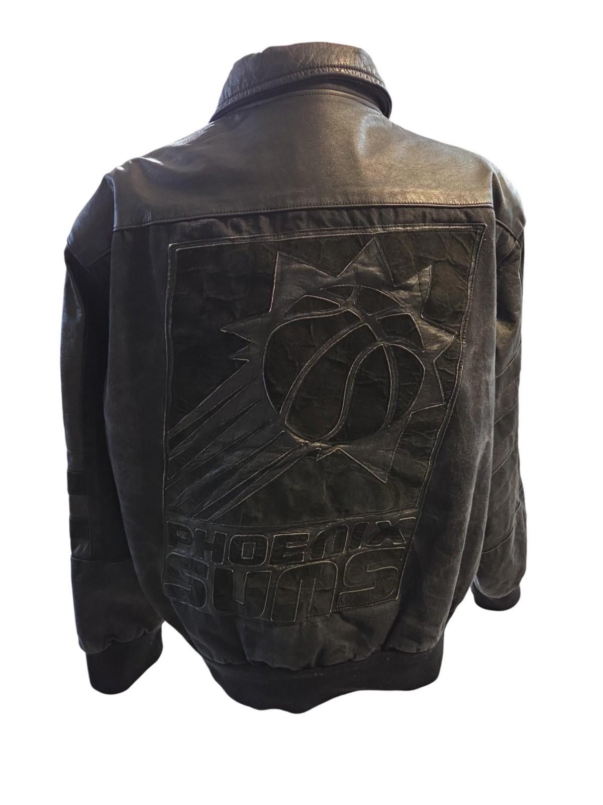 Jeff Hamilton Jeff Hamilton Phoenix Suns Black Leather Jacket Mens Medium Size US M / EU 48-50 / 2 - 1 Thumbnail