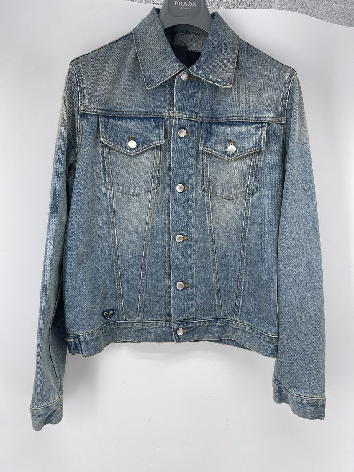 Prada Prada Denim Jacket Size M Size US M / EU 48-50 / 2 - 2 Thumbnail