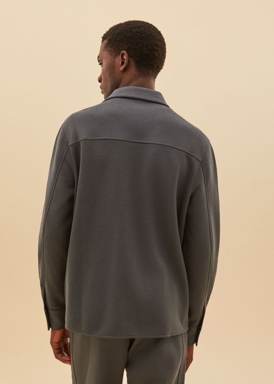 Loro Piana o1srvl11e1124 Jersey Shirt Jacket in Grey Size US L / EU 52-54 / 3 - 2 Thumbnail