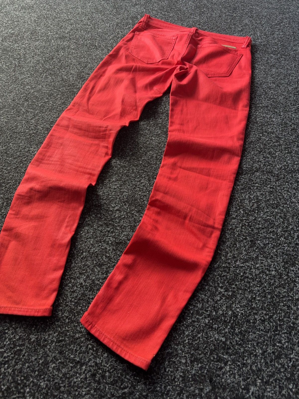 Polo Ralph Lauren × Vintage Ralph Lauren Red Courtlandt Skinny Jeans Y2K Rock Style Size 27" / US 4 / IT 40 - 11 Thumbnail