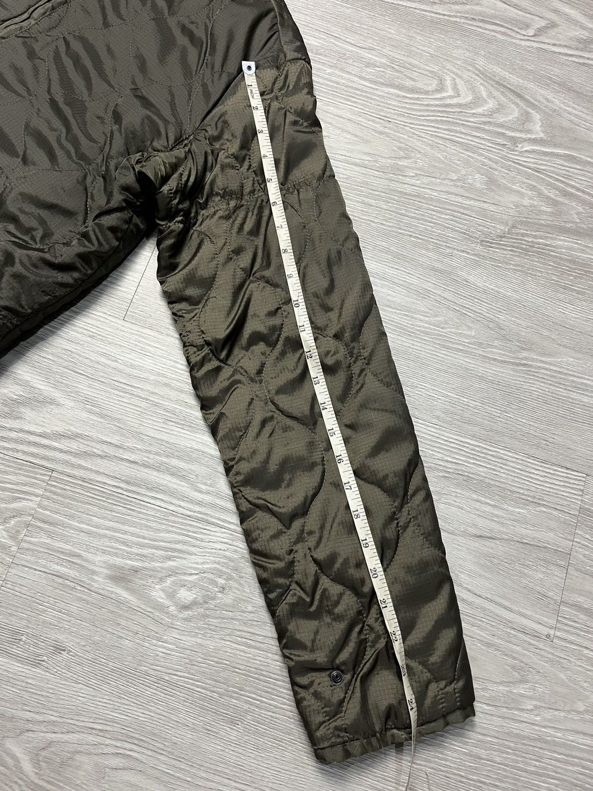 Abercrombie & Fitch Abercrombie & Fitch Quilted Green Military Jacket Size US L / EU 52-54 / 3 - 8 Thumbnail