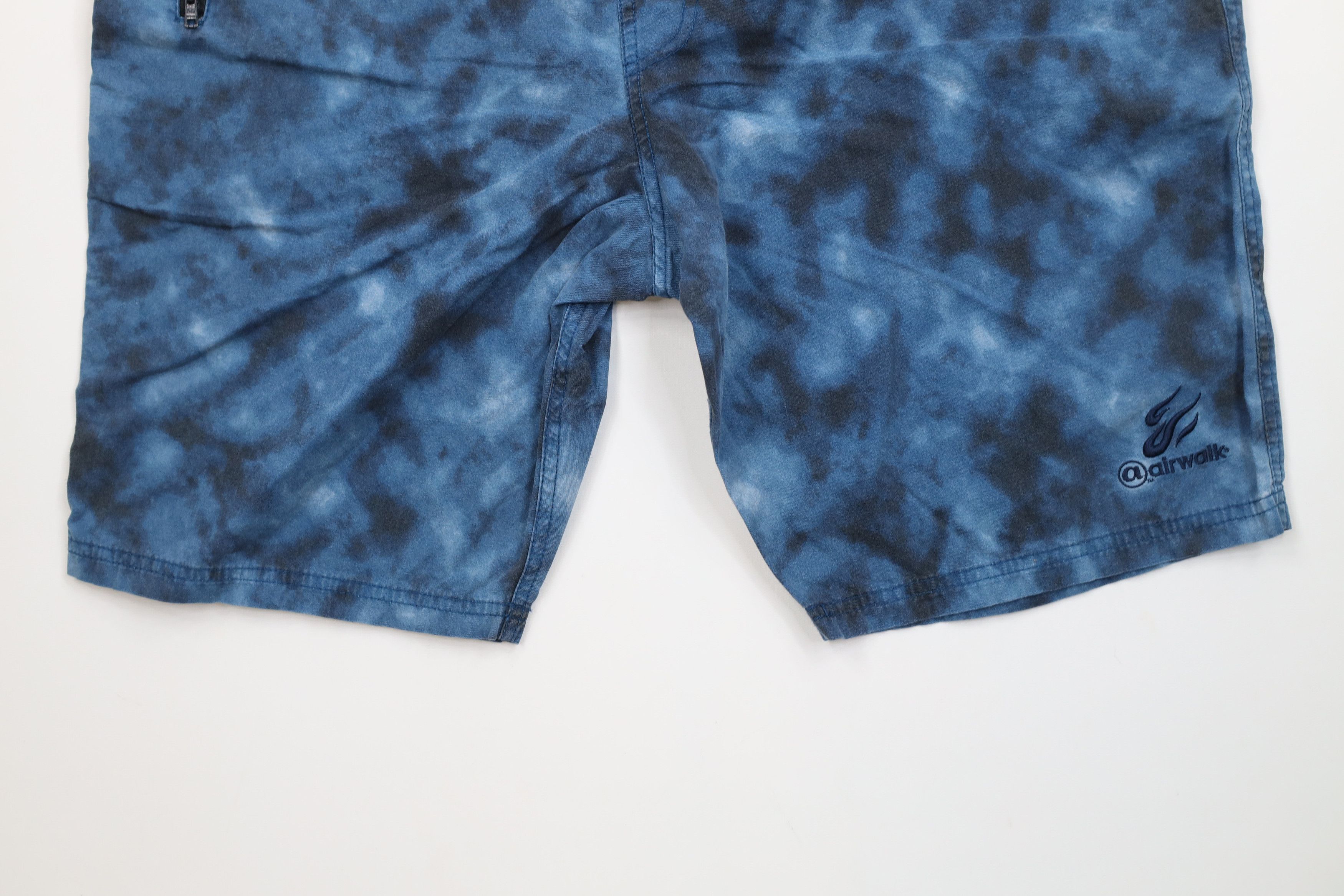 Airwalk Vintage 90s Airwalk Skateboarding Acid Wash Lined Shorts Size US 34 / EU 50 - 4 Thumbnail