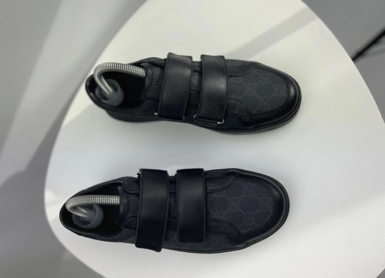 Gucci Gucci Supreme Canvas And Leather Double Velcro Ace Sneakers Size US 5 / EU 37 - 7 Thumbnail