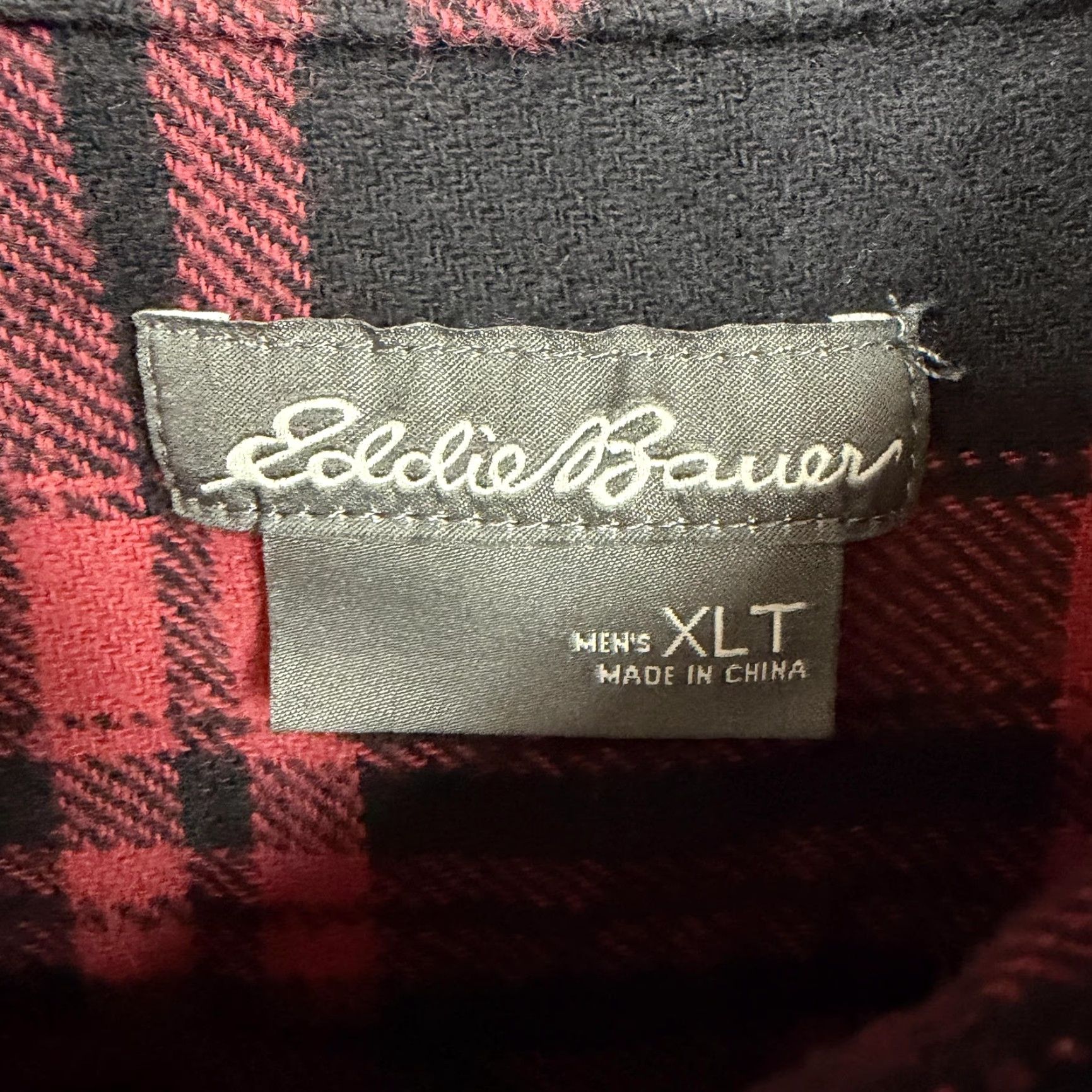 Eddie Bauer Eddie Bauer Flannel Shirt Men XLT Red Black Plaid Button-Down Collar Long Sleeve Casual Fall Winter Size US XL / EU 56 / 4 - 6 Thumbnail