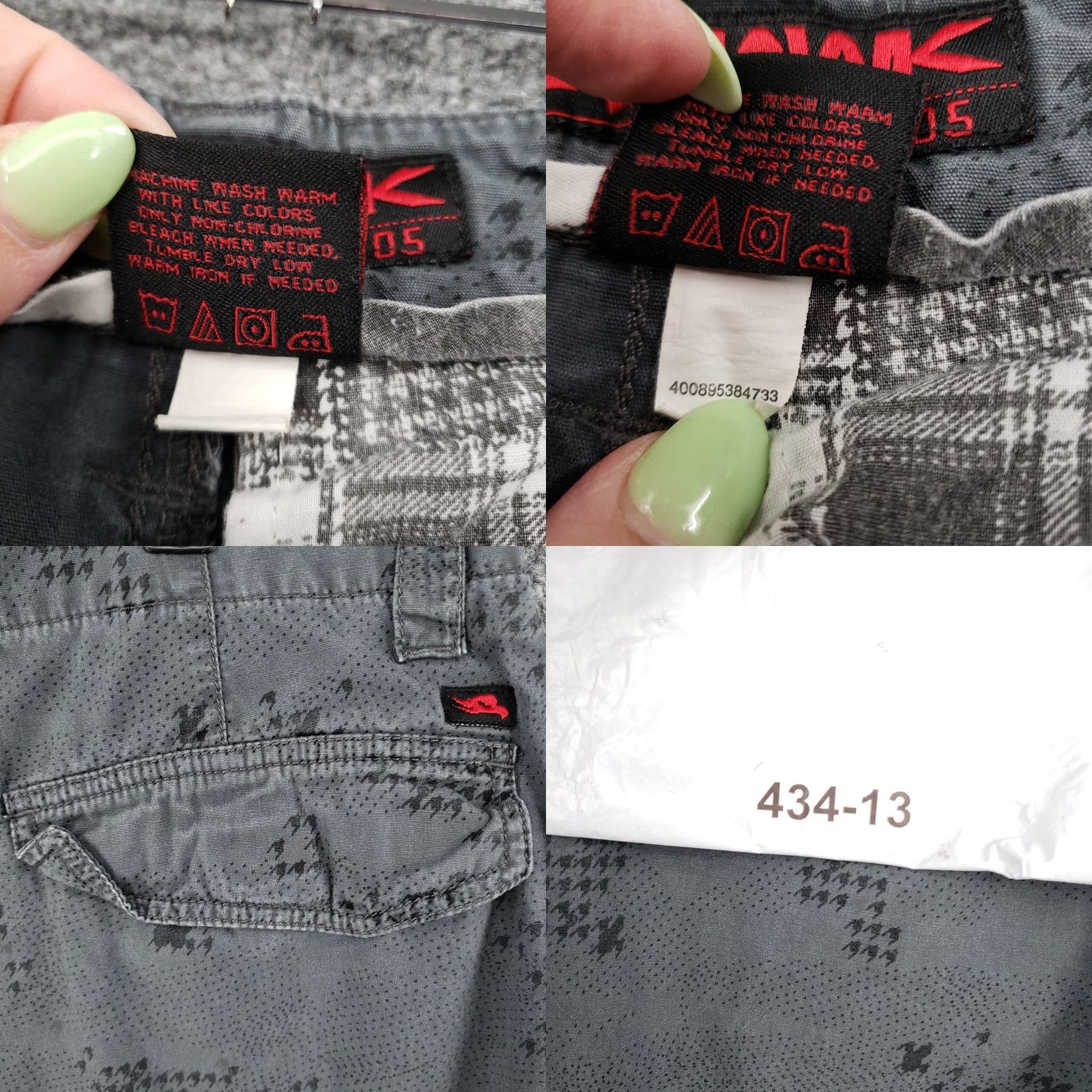 Vintage HAWK Cargo Shorts Mens 32 Gray Tactical Utility Pocket Skater Y2K Size US 32 / EU 48 - 9 Thumbnail