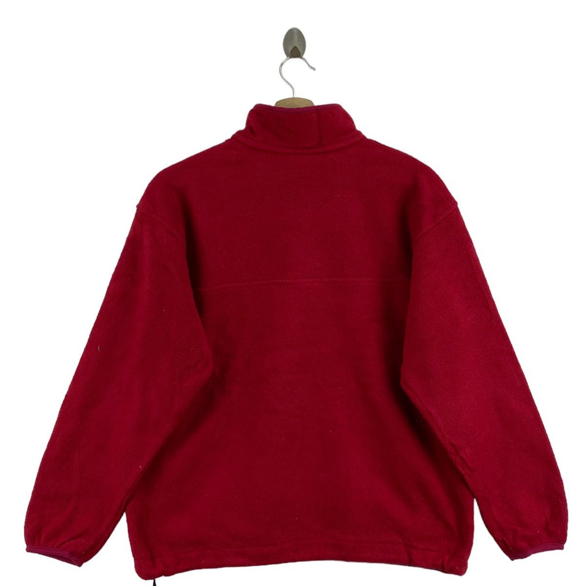 L.L. Bean L.L BEAN Snap Button Plain Deep Pile Red Fleece Sweatshirt Size US M / EU 48-50 / 2 - 3 Thumbnail